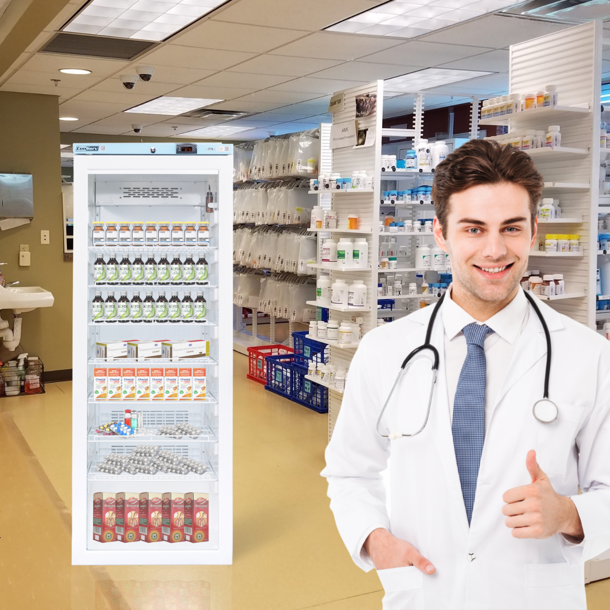 Conserv 24in COMMERCIAL/PHARMACEUTICAL Refrigerator 12.7cf WIFI 110V Conserv 24in COMMERCIAL/PHARMACEUTICAL Refrigerator 12.7cf WIFI 110V