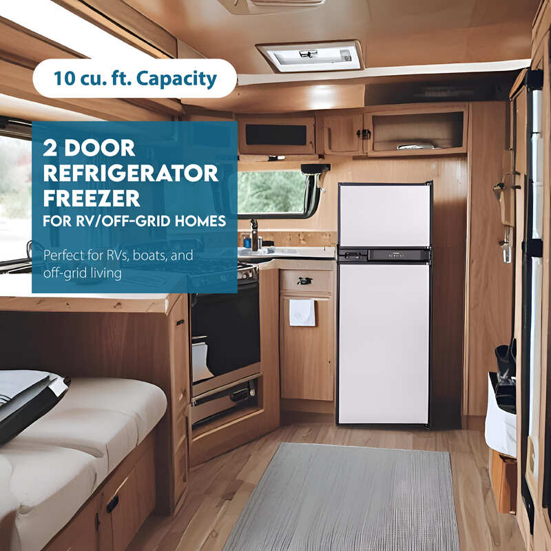 Conserv 12V/DC Refrigerator Freezer 10cf Stainless for RV BOAT OFF-GRID 2 Doors Conserv 12V/DC Refrigerator Freezer 10cf Stainless for RV BOAT OFF-GRID 2 Doors