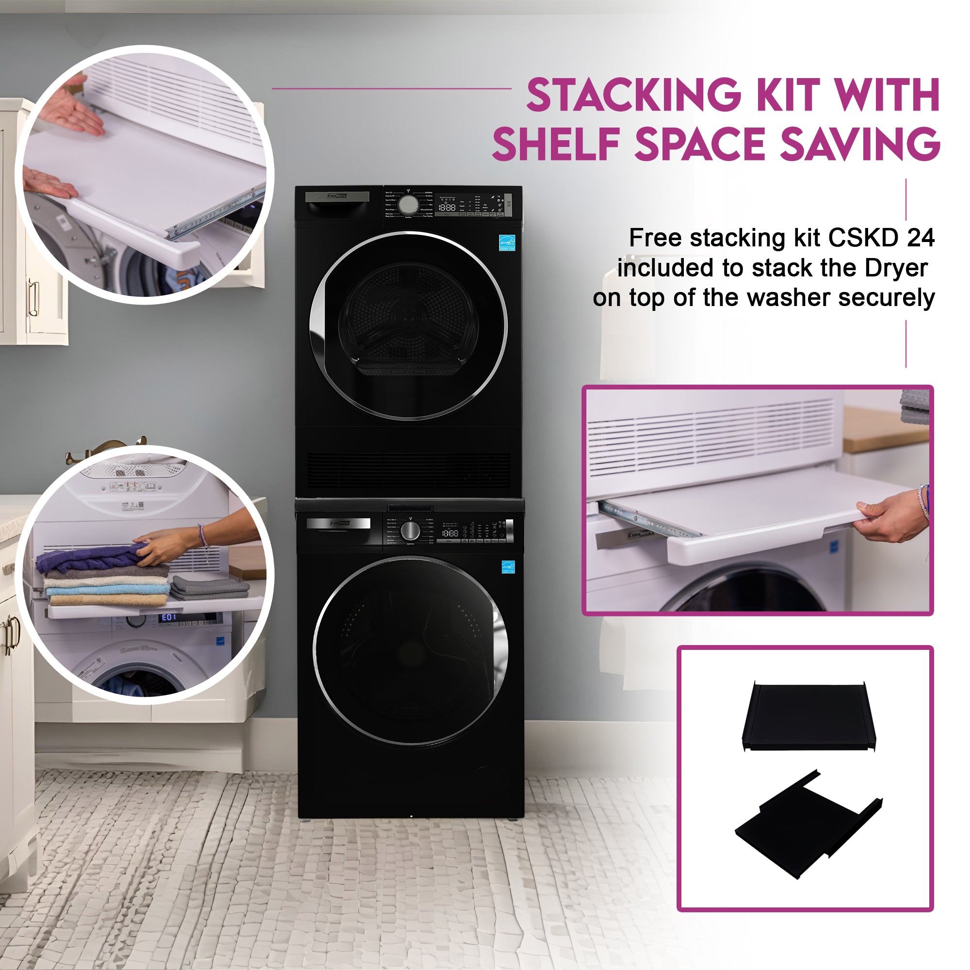 Conserv LUXURY Washer 2.2cf 110V+Condensing Dryer 4cf 220V 2 Year Warranty Conserv LUXURY Washer 2.2cf 110V+Condensing Dryer 4cf 220V 2 Year Warranty