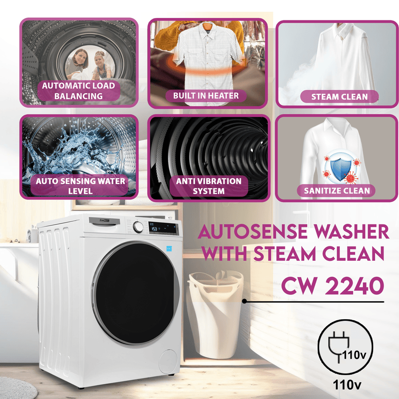 Conserv LUXURY Washer 2.2cf 110V+Condensing Dryer 4cf 220V 2 Year Warranty Conserv LUXURY Washer 2.2cf 110V+Condensing Dryer 4cf 220V 2 Year Warranty