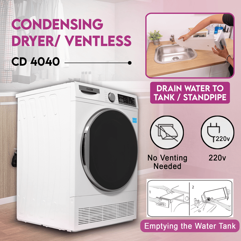 Conserv LUXURY Washer 2.2cf 110V+Condensing Dryer 4cf 220V 2 Year Warranty Conserv LUXURY Washer 2.2cf 110V+Condensing Dryer 4cf 220V 2 Year Warranty