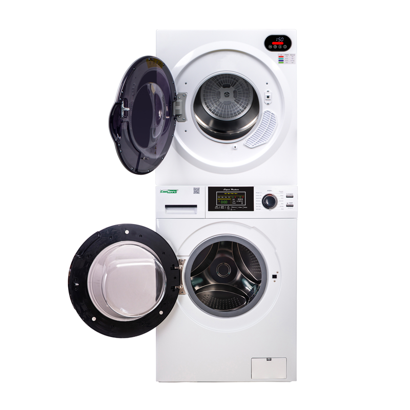 CONSERV ECONOMY STACKABLE 13 lbs EW 826 Washer + ED 848 ULTRA Compact Vented Sensor Dryer 2.6cf 110V CONSERV ECONOMY STACKABLE 13 lbs EW 826 Washer + ED 848 ULTRA Compact Vented Sensor Dryer 2.6cf 110V