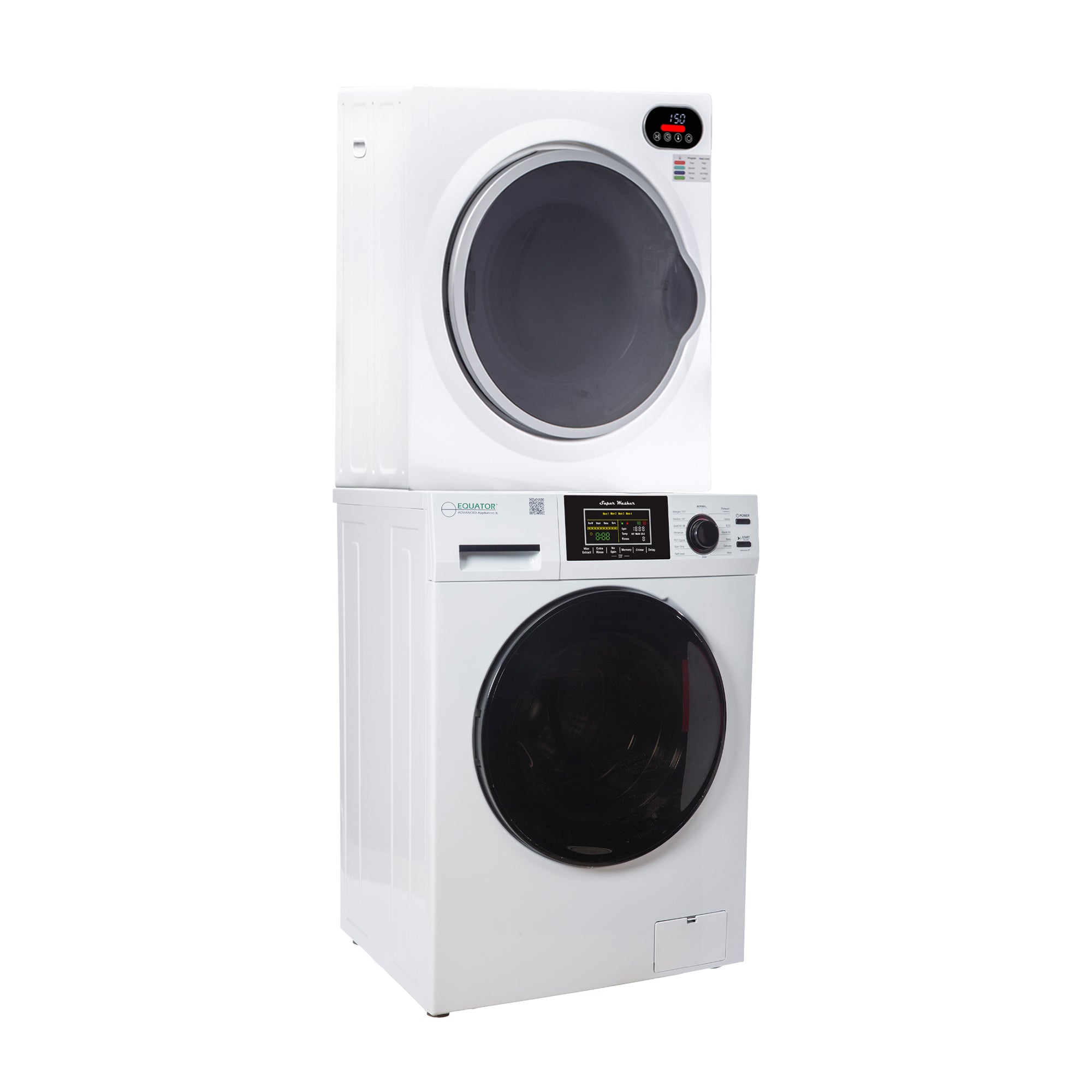 CONSERV ECONOMY STACKABLE 13 lbs EW 826 Washer + ED 848 ULTRA Compact Vented Sensor Dryer 2.6cf 110V CONSERV ECONOMY STACKABLE 13 lbs EW 826 Washer + ED 848 ULTRA Compact Vented Sensor Dryer 2.6cf 110V