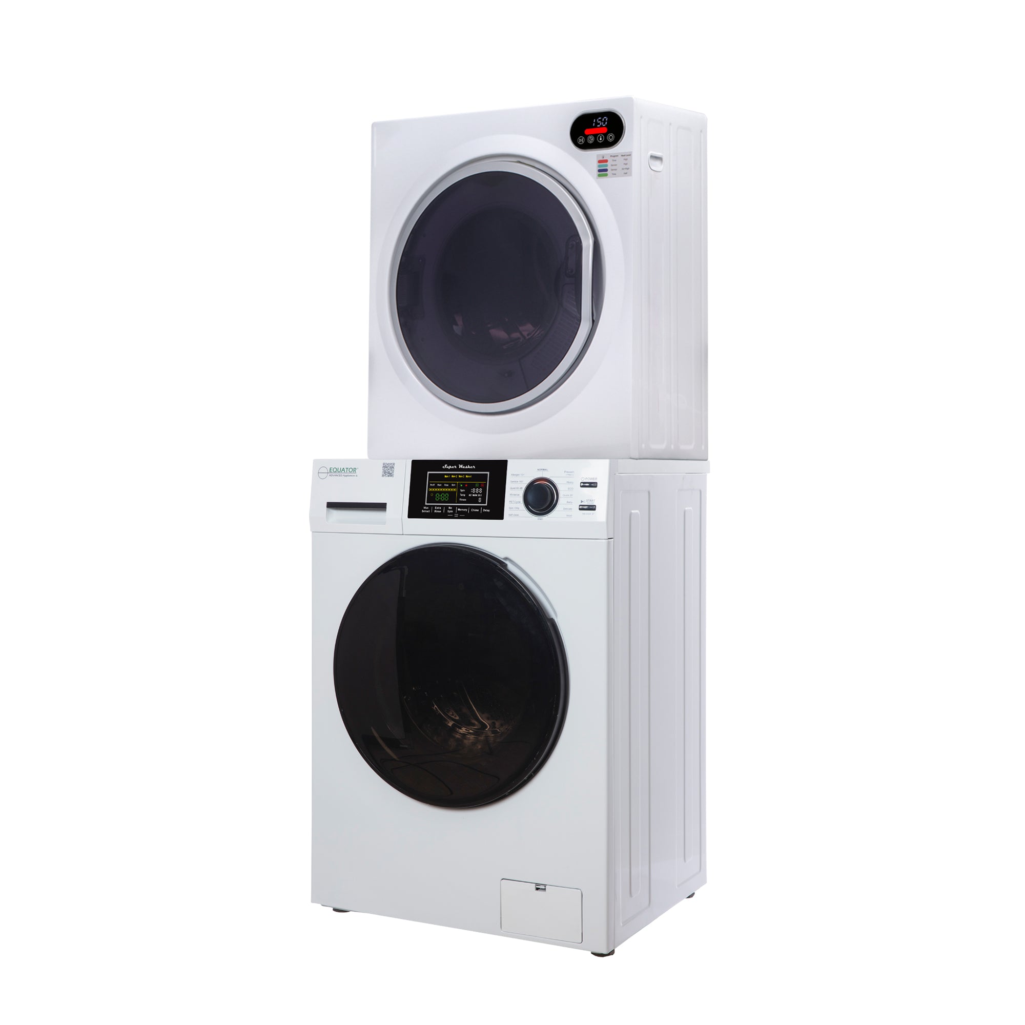 CONSERV ECONOMY STACKABLE 13 lbs EW 826 Washer + ED 848 ULTRA Compact Vented Sensor Dryer 2.6cf 110V CONSERV ECONOMY STACKABLE 13 lbs EW 826 Washer + ED 848 ULTRA Compact Vented Sensor Dryer 2.6cf 110V