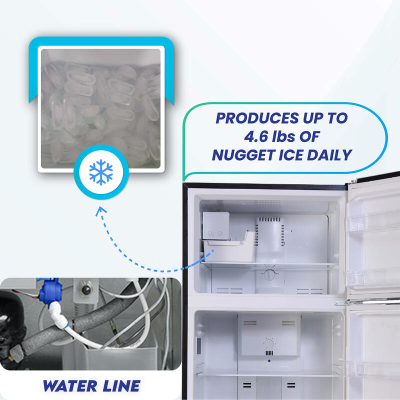 Conserv 30 in. RETRO Refrigerator 18cf Top Mount w/Factory installed ICE MAKER 110V w/Retro Handle Conserv 30 in. RETRO Refrigerator 18cf Top Mount w/Factory installed ICE MAKER 110V w/Retro Handle