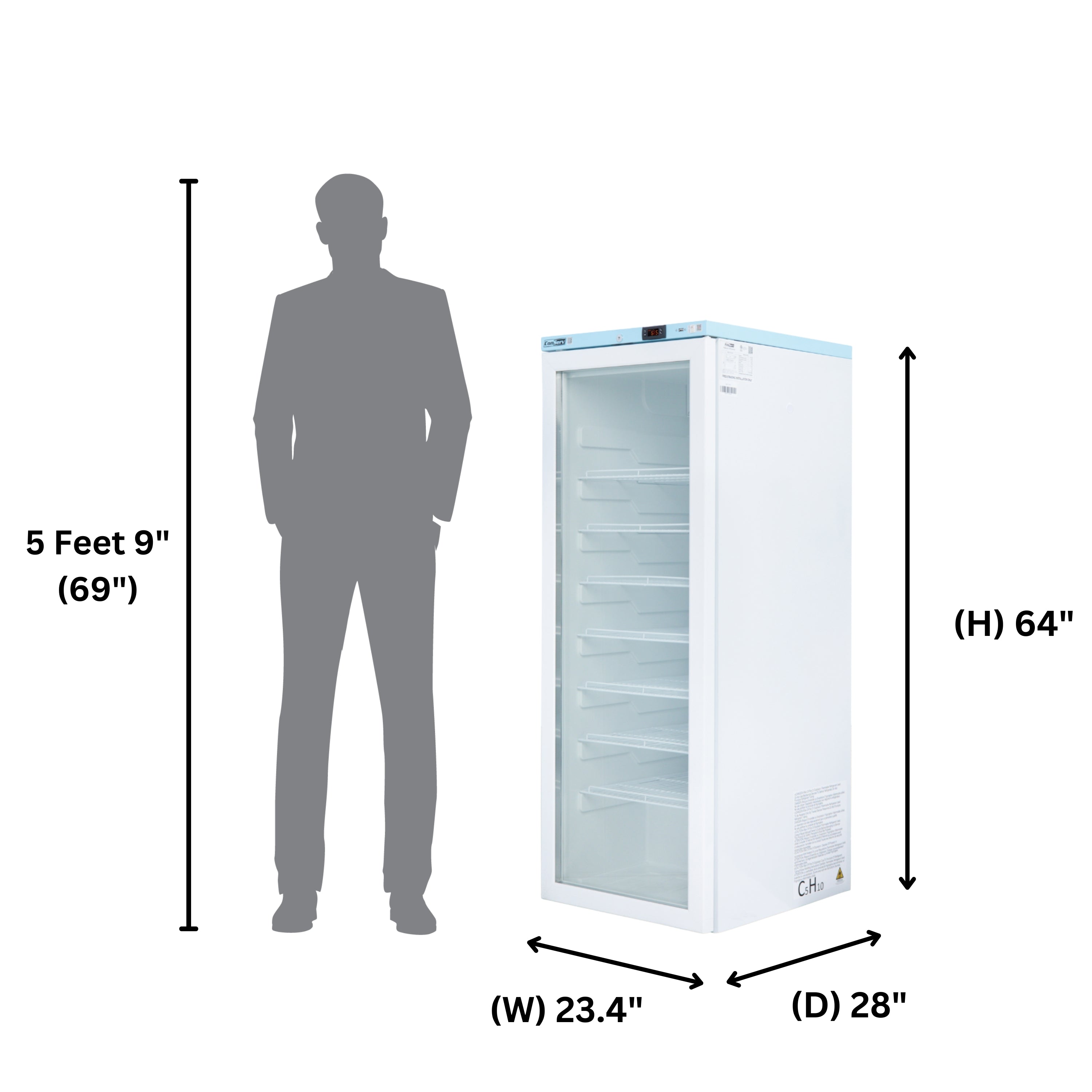 Conserv 24in COMMERCIAL/PHARMACEUTICAL Refrigerator 12.7cf WIFI 110V Conserv 24in COMMERCIAL/PHARMACEUTICAL Refrigerator 12.7cf WIFI 110V