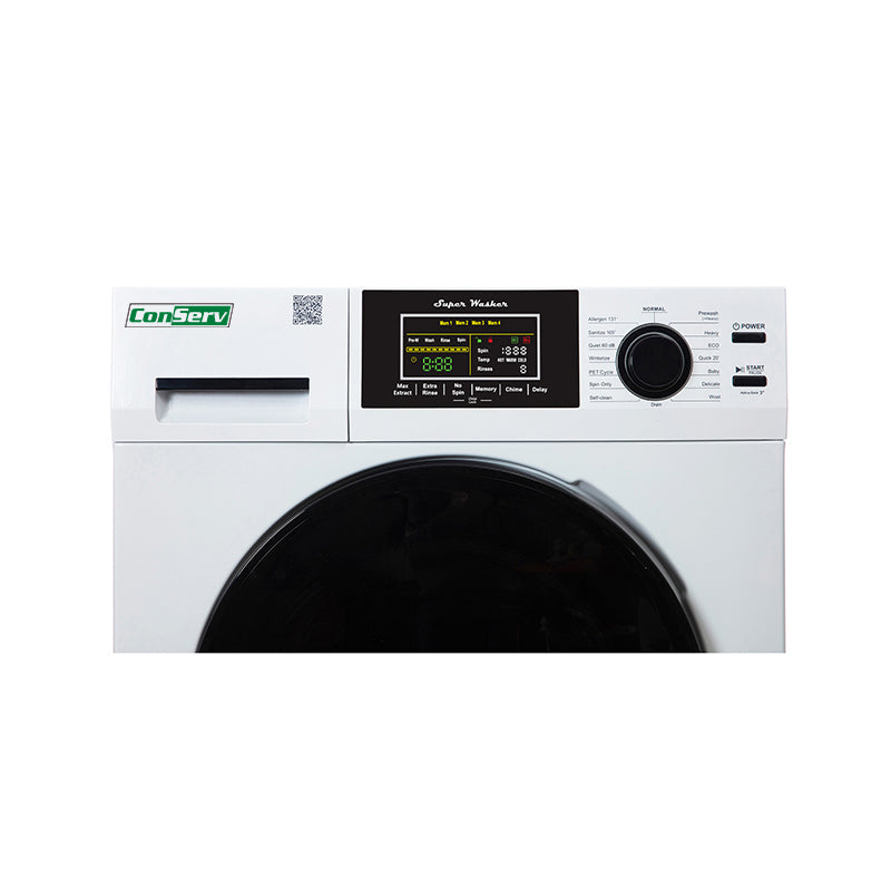 Conserv Compact Washer 1.6cf/15lbs Sani Allergen PET CYCLE 15 Programs 110V Conserv Compact Washer 1.6cf/15lbs Sani Allergen PET CYCLE 15 Programs 110V