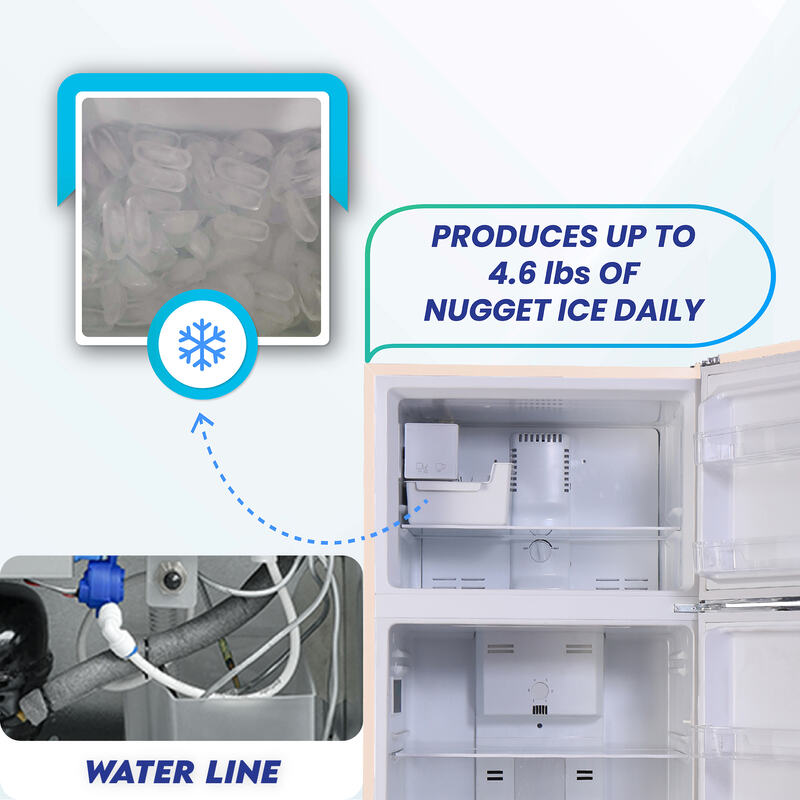 Conserv 30 in. RETRO Refrigerator 18cf Top Mount w/Factory installed ICE MAKER 110V w/Retro Handle Conserv 30 in. RETRO Refrigerator 18cf Top Mount w/Factory installed ICE MAKER 110V w/Retro Handle