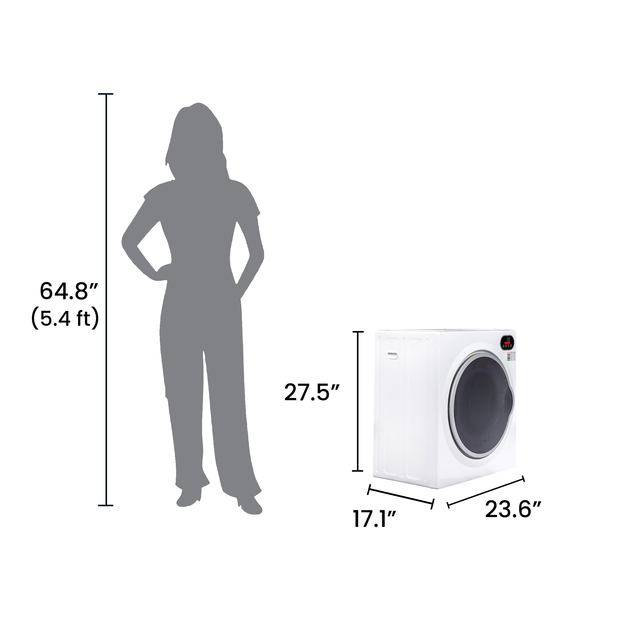Conserv Ultra Compact Short Vented SENSOR Dryer 2.6cf/10lb LED Ops 110V/1400W Conserv Ultra Compact Short Vented SENSOR Dryer 2.6cf/10lb LED Ops 110V/1400W