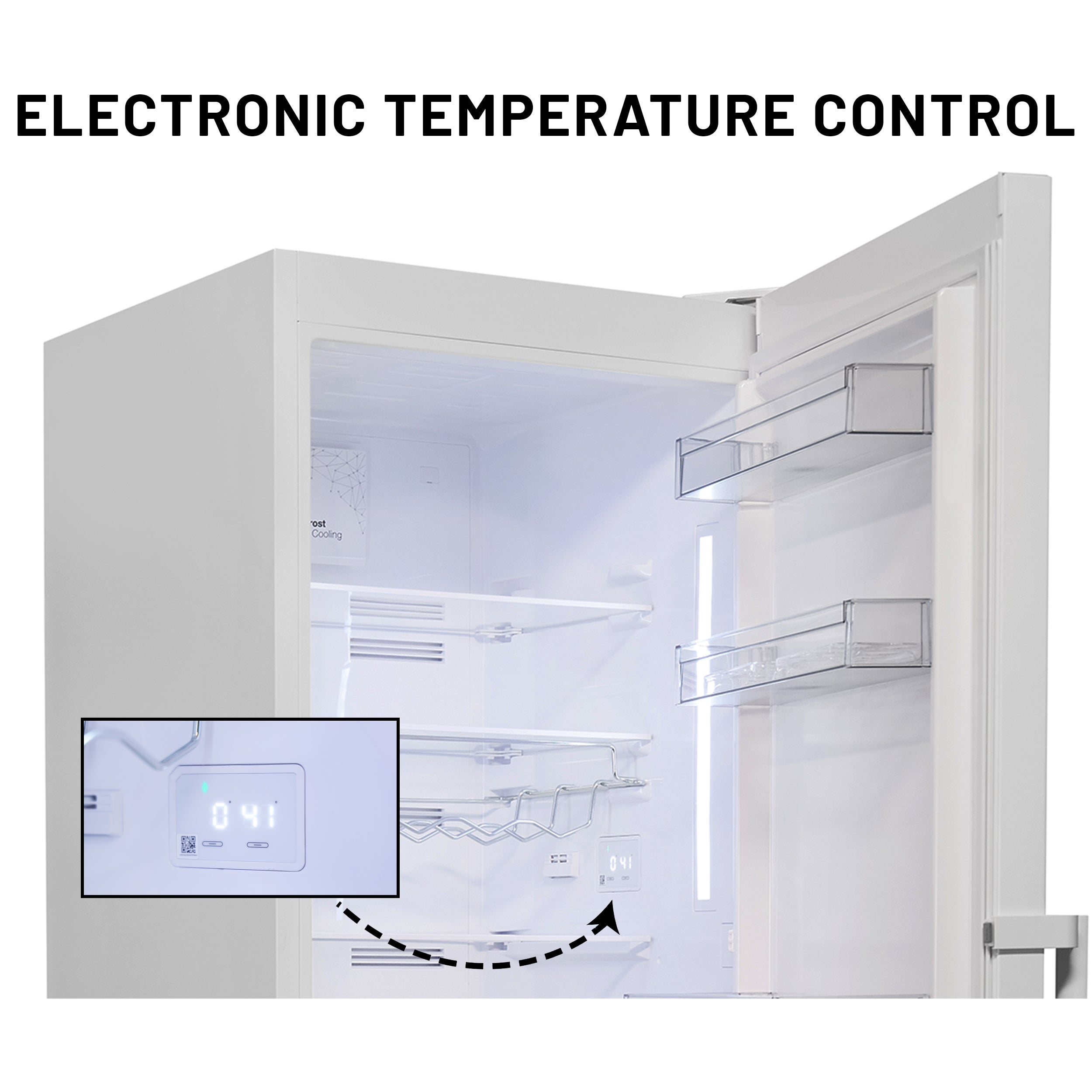 Conserv 12cf No Frost Bottom Freezer Refrigerator Wine Rack GARAGE READY E-Star Conserv 12cf No Frost Bottom Freezer Refrigerator Wine Rack GARAGE READY E-Star