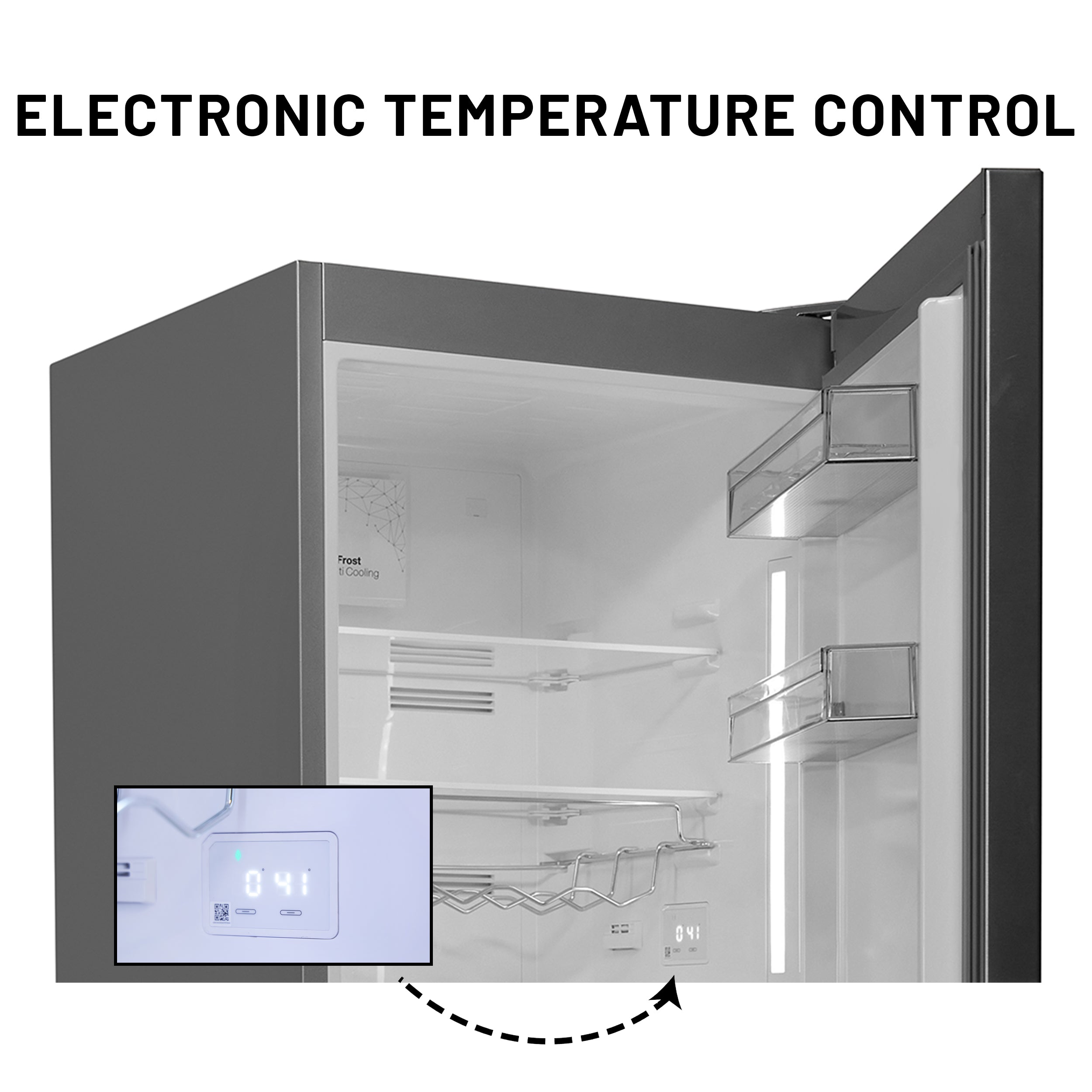 Conserv 12cf No Frost Bottom Freezer Refrigerator Wine Rack GARAGE READY E-Star Conserv 12cf No Frost Bottom Freezer Refrigerator Wine Rack GARAGE READY E-Star
