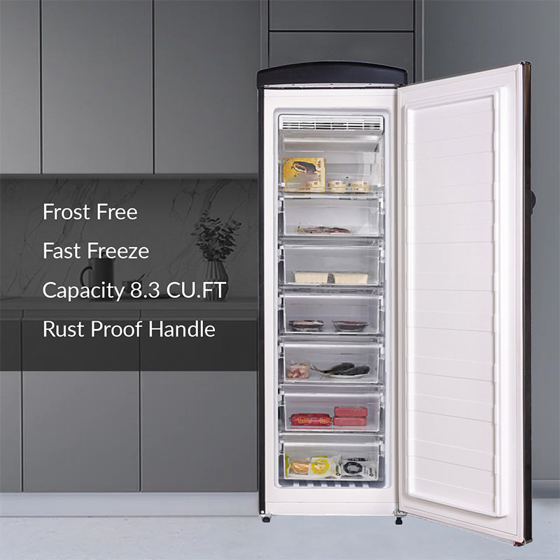 24 in. Classic 8.3 Cu. FT. Frost Free Retro Upright Freezer