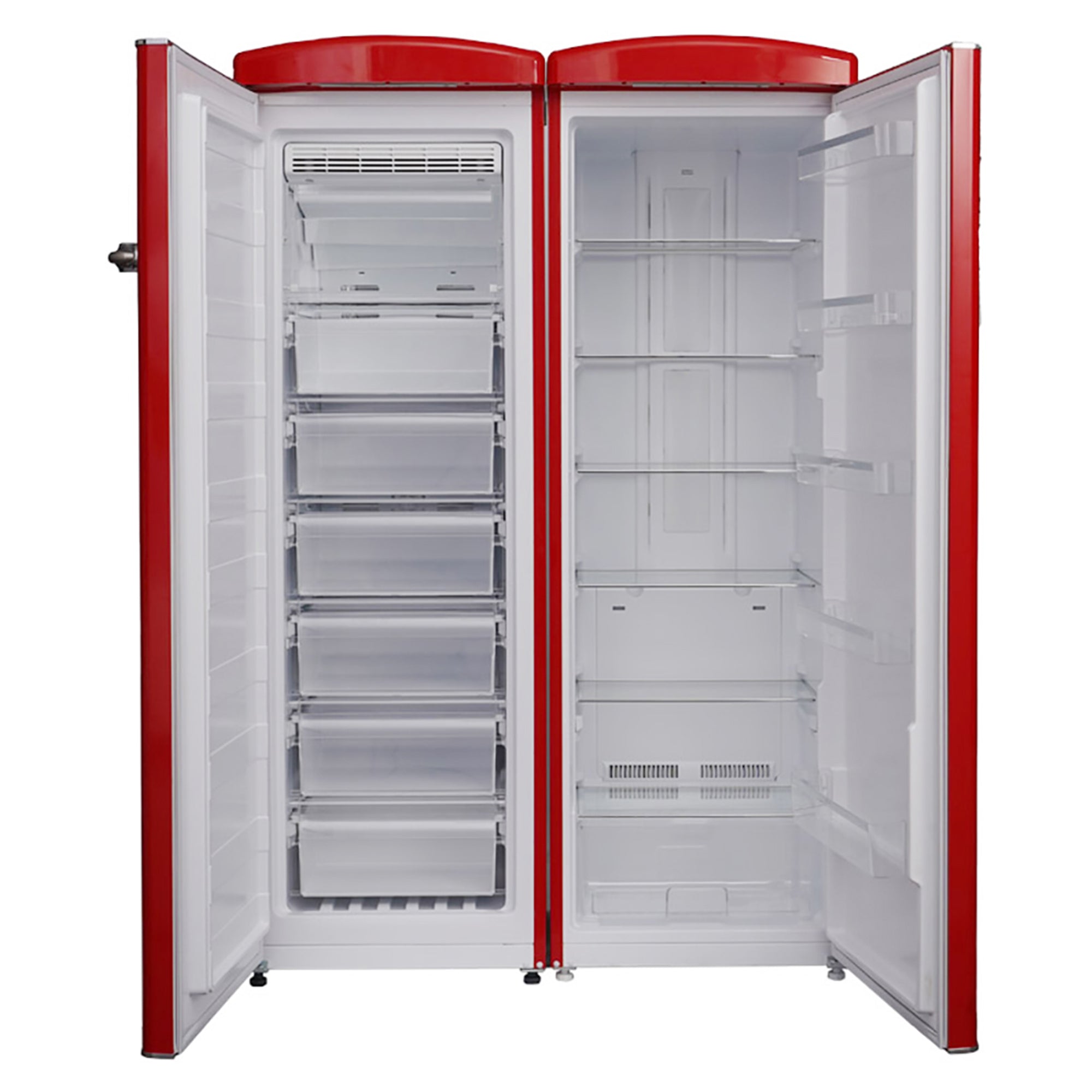 Conserv 24in Retro Set Refrigerator 11cf + Upright Freezer 8.3cf E-Star 110V Conserv 24in Retro Set Refrigerator 11cf + Upright Freezer 8.3cf E-Star 110V