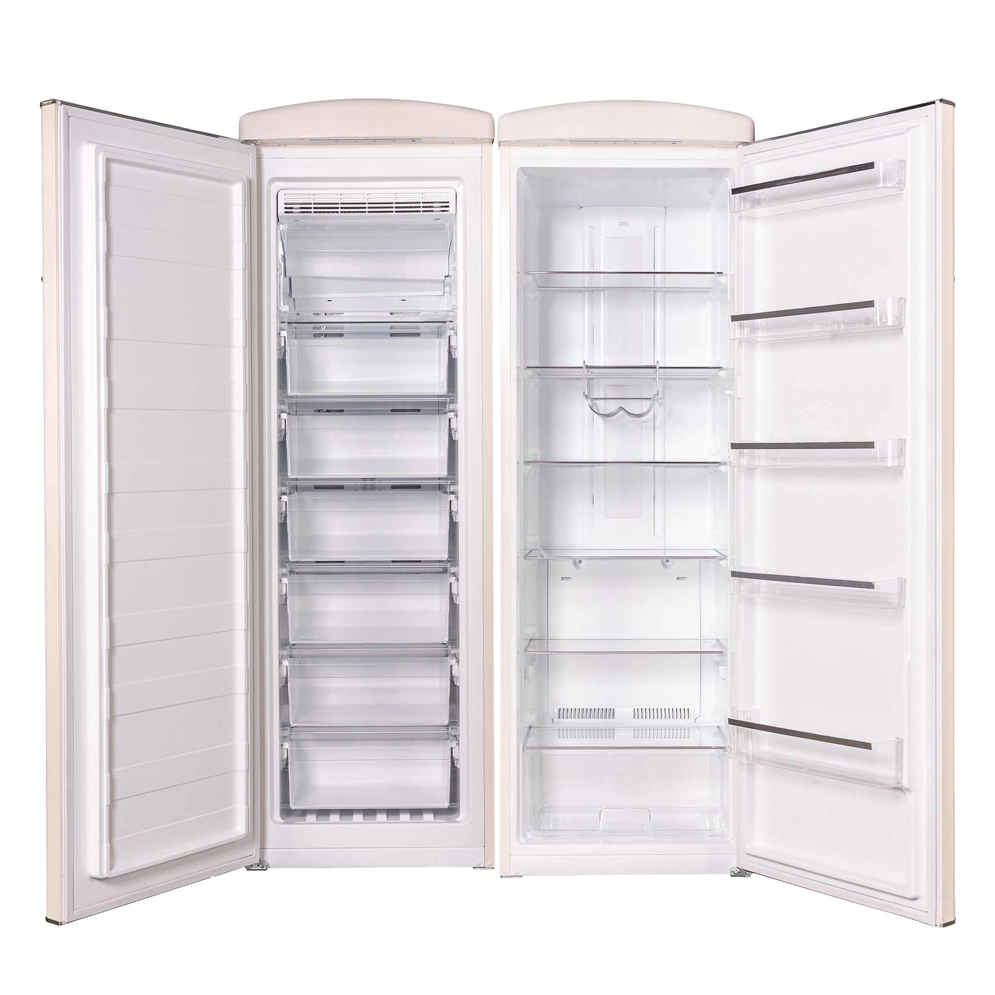 Conserv 24in Retro Set Refrigerator 11cf + Upright Freezer 8.3cf E-Star 110V Conserv 24in Retro Set Refrigerator 11cf + Upright Freezer 8.3cf E-Star 110V