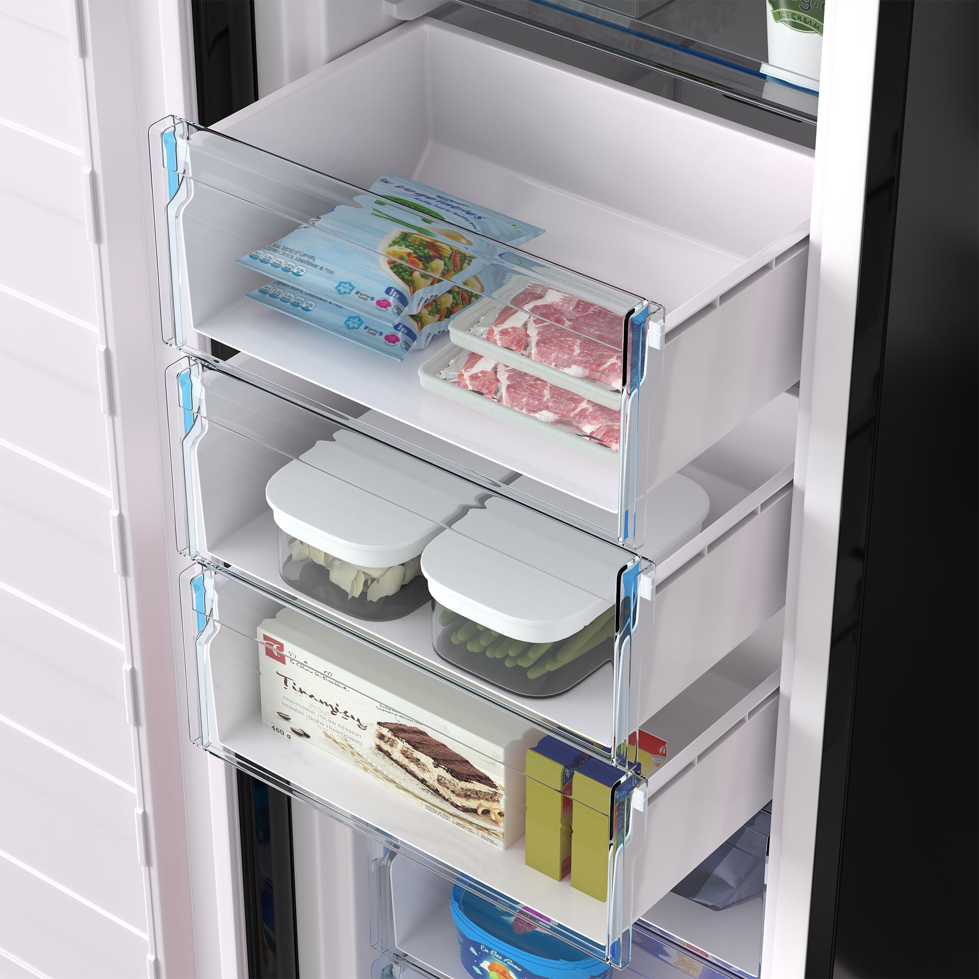 Conserv 24in Retro Set Refrigerator 11cf + Upright Freezer 8.3cf E-Star 110V Conserv 24in Retro Set Refrigerator 11cf + Upright Freezer 8.3cf E-Star 110V