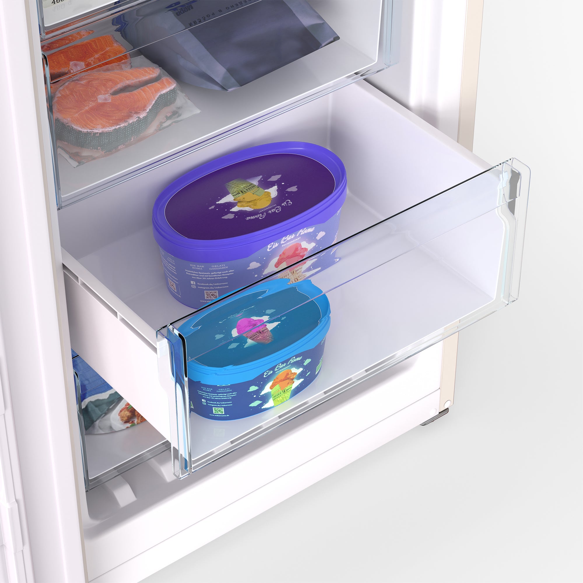 Conserv 24in Retro Set Refrigerator 11cf + Upright Freezer 8.3cf E-Star 110V Conserv 24in Retro Set Refrigerator 11cf + Upright Freezer 8.3cf E-Star 110V