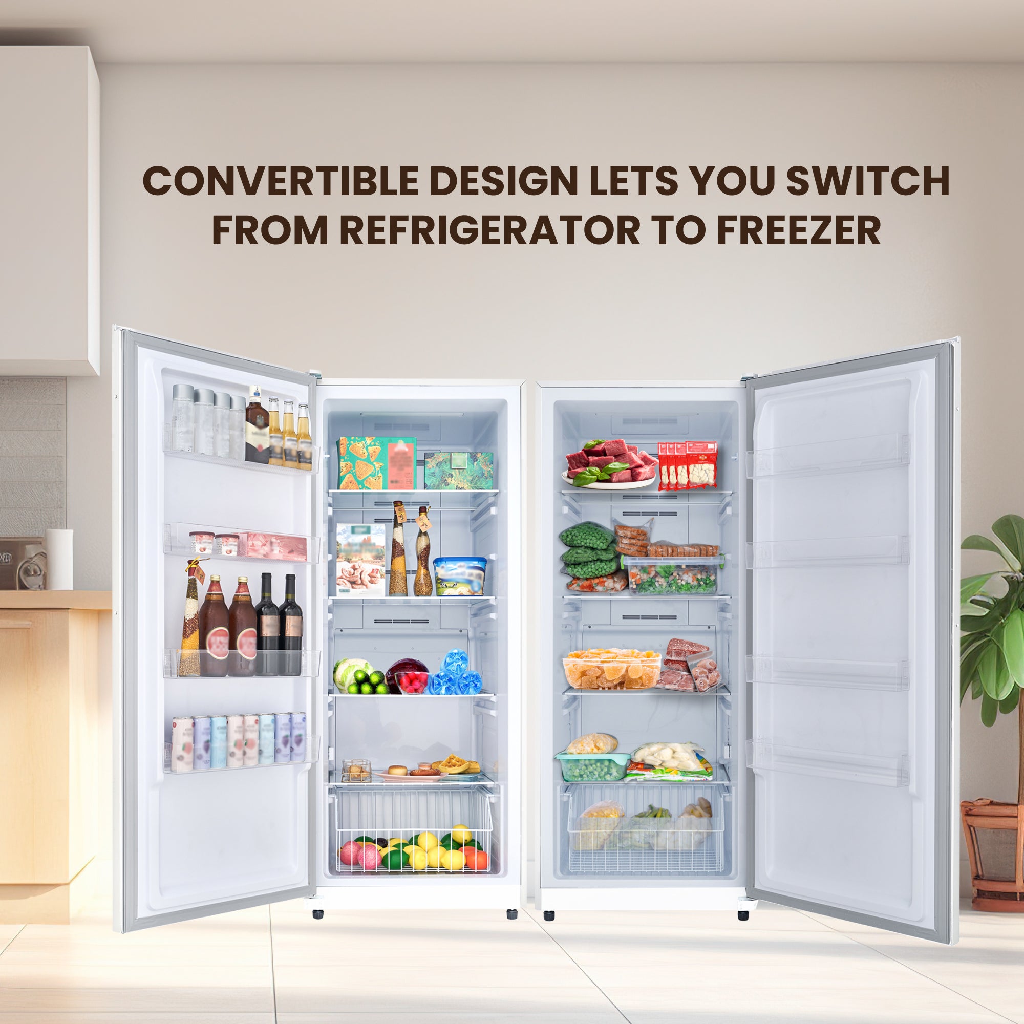 Conserv 17cf Upright Freezer CONVERTIBLE REF Garage Ready E-Star 28in wide 110V Conserv 17cf Upright Freezer CONVERTIBLE REF Garage Ready E-Star 28in wide 110V