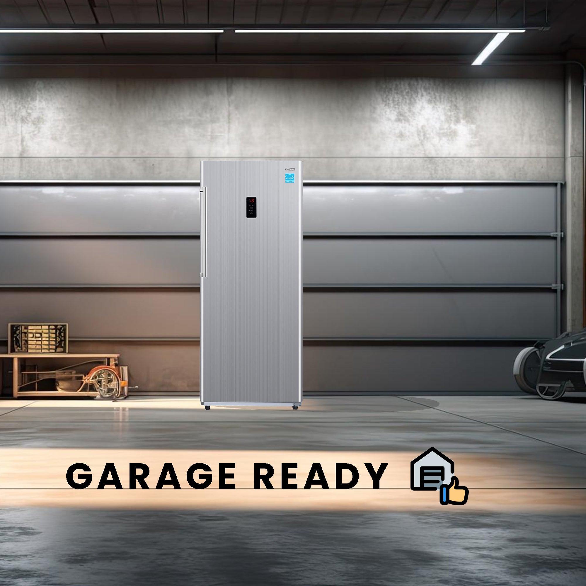 Conserv 14cf Upright Freezer CONVERTIBLE REF Garage Ready E-Star 28in wide 110V Conserv 14cf Upright Freezer CONVERTIBLE REF Garage Ready E-Star 28in wide 110V