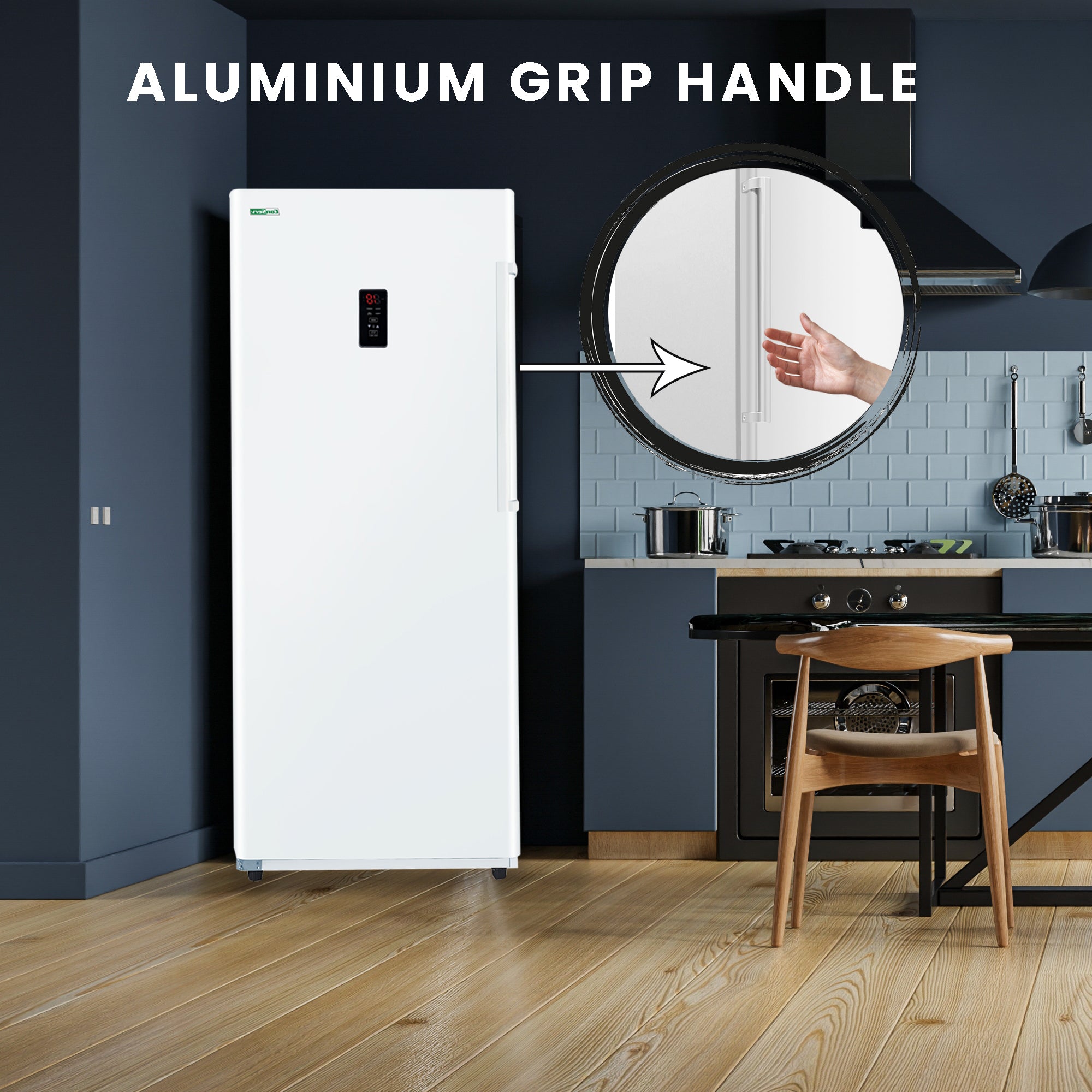 Conserv 14cf Upright Freezer CONVERTIBLE REF Garage Ready E-Star 28in wide 110V Conserv 14cf Upright Freezer CONVERTIBLE REF Garage Ready E-Star 28in wide 110V