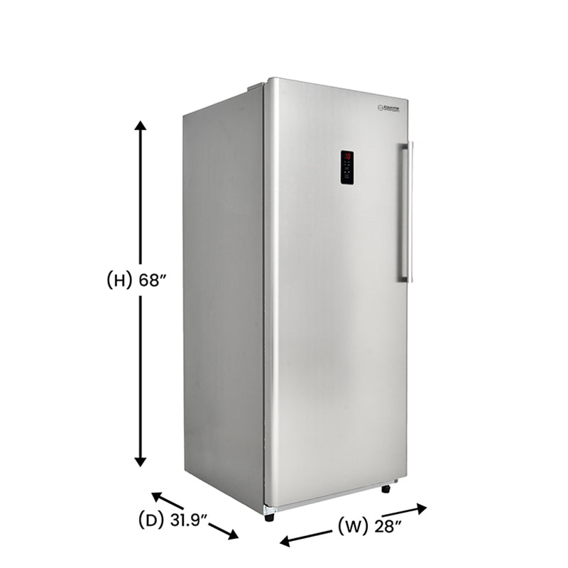 Conserv 17 cu.ft. Stainless Convertible Upright Freezer-Refrigerator Frost Free