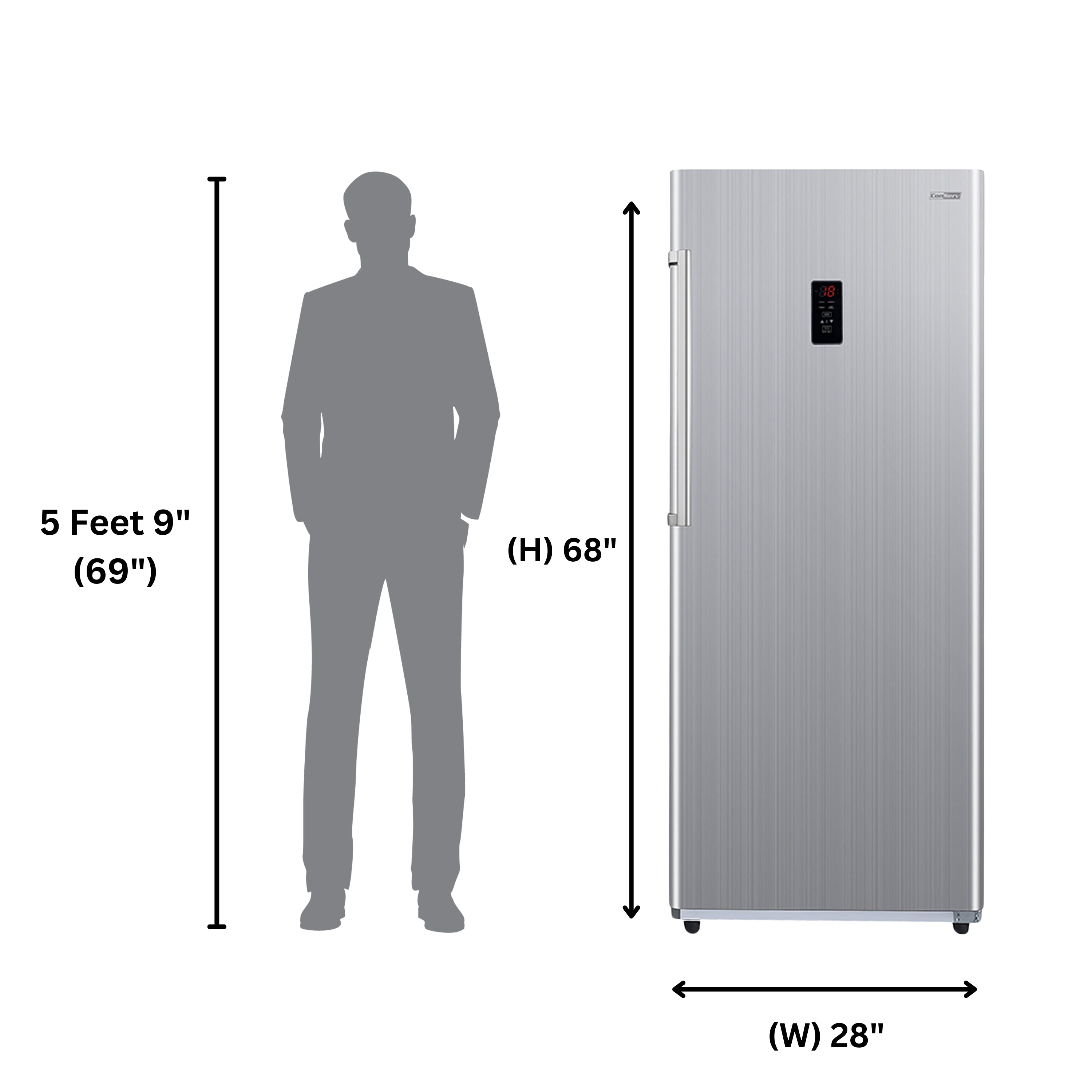 Conserv 14cf Upright Freezer CONVERTIBLE REF Garage Ready E-Star 28in wide 110V Conserv 14cf Upright Freezer CONVERTIBLE REF Garage Ready E-Star 28in wide 110V