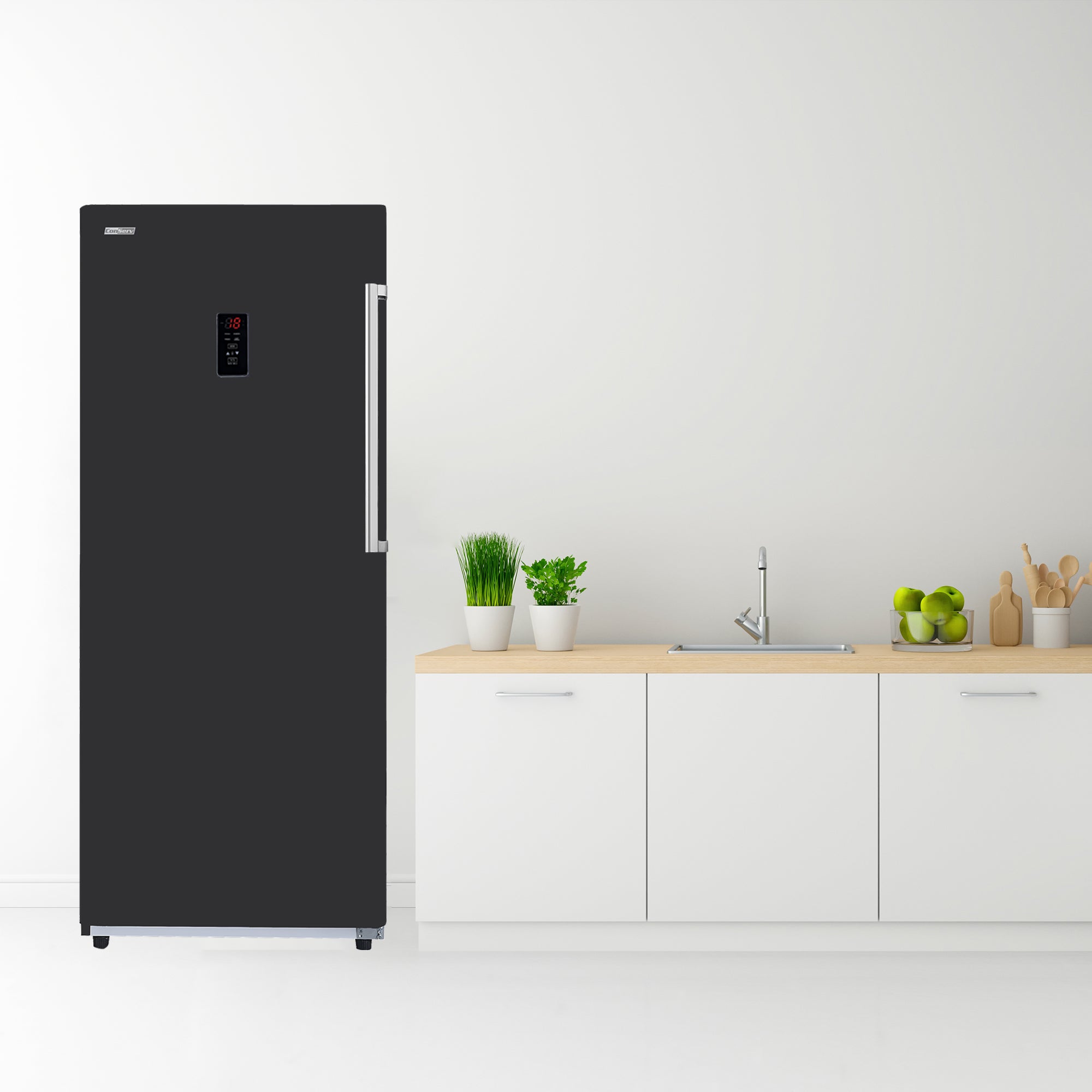 Conserv 17cf Upright Freezer CONVERTIBLE REF Garage Ready E-Star 28in wide 110V Conserv 17cf Upright Freezer CONVERTIBLE REF Garage Ready E-Star 28in wide 110V