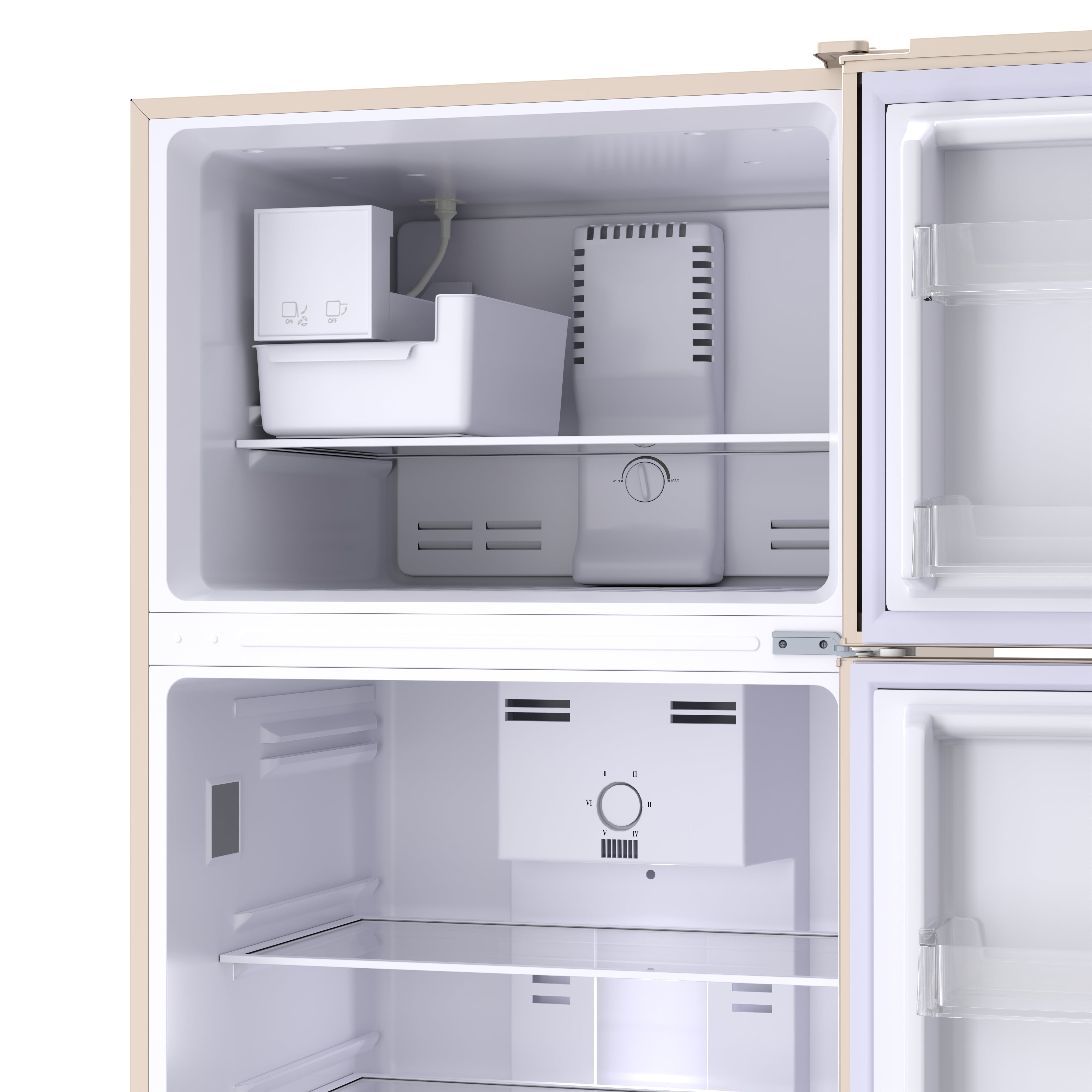 Conserv 30 in. RETRO Refrigerator 18cf Top Mount w/Factory installed ICE MAKER 110V w/Retro Handle Conserv 30 in. RETRO Refrigerator 18cf Top Mount w/Factory installed ICE MAKER 110V w/Retro Handle