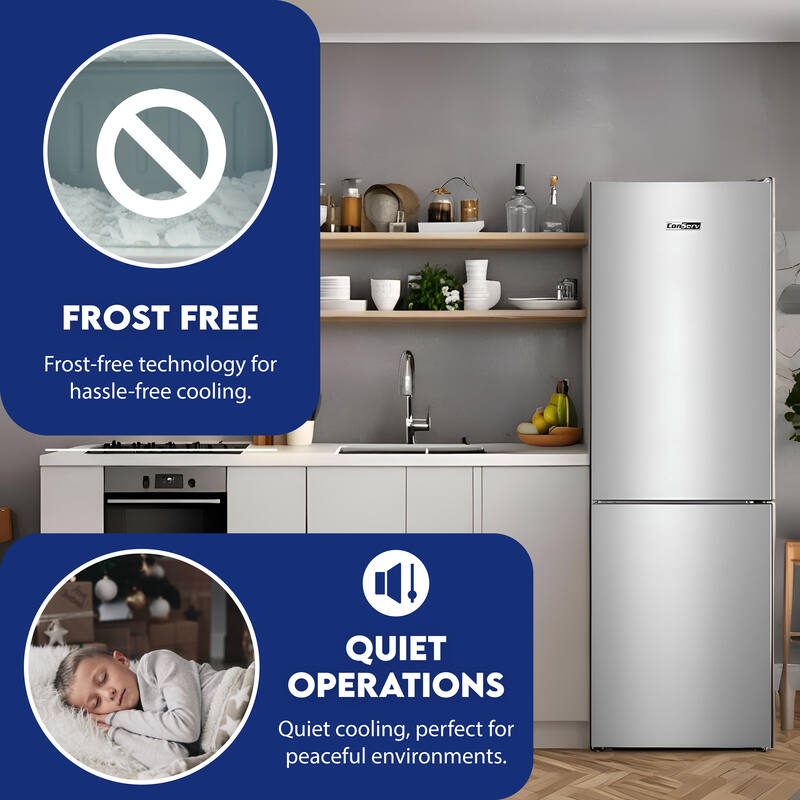 Conserv 11.5cf Tall Frost Free Ref-Freezer 24in Wine Rack E-Star 43dB Stainless Conserv 11.5cf Tall Frost Free Ref-Freezer 24in Wine Rack E-Star 43dB Stainless