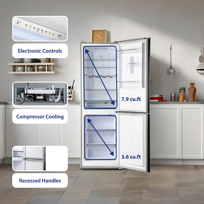Conserv 11.5cf Tall Frost Free Ref-Freezer 24in Wine Rack E-Star 43dB Stainless Conserv 11.5cf Tall Frost Free Ref-Freezer 24in Wine Rack E-Star 43dB Stainless