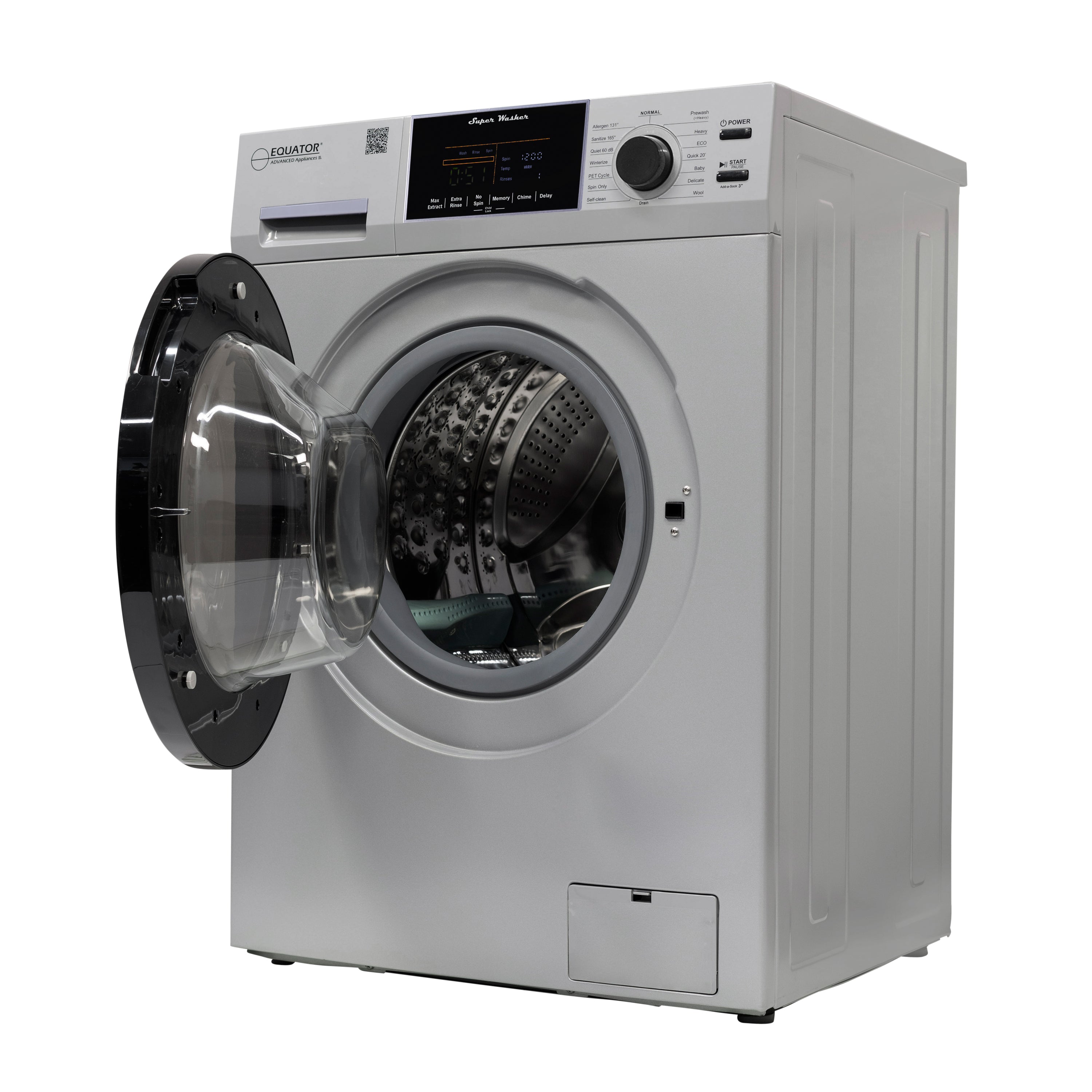 Conserv Compact Washer 1.6cf/15lbs Sani Allergen PET CYCLE 15 Programs 110V Conserv Compact Washer 1.6cf/15lbs Sani Allergen PET CYCLE 15 Programs 110V