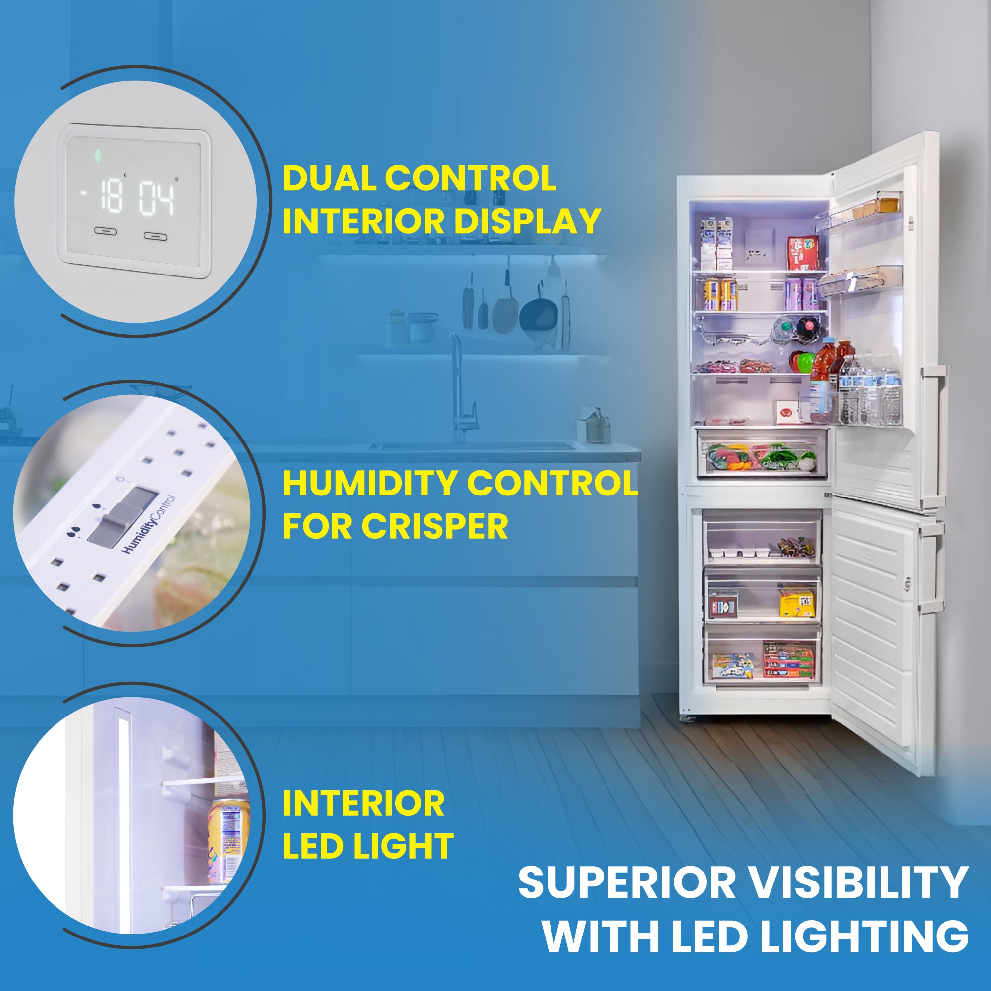 Conserv 12cf No Frost Bottom Freezer Refrigerator Wine Rack GARAGE READY E-Star Conserv 12cf No Frost Bottom Freezer Refrigerator Wine Rack GARAGE READY E-Star