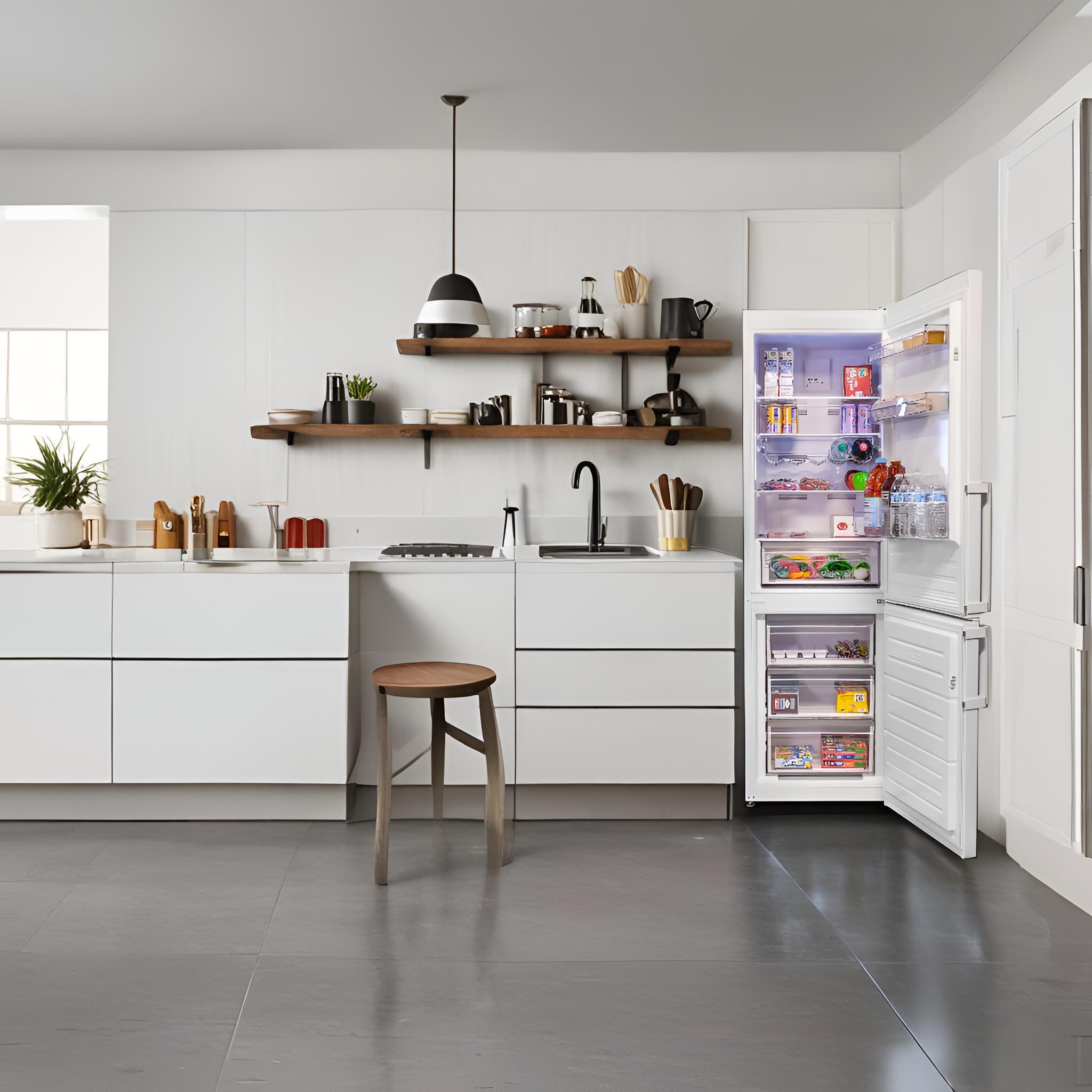 Conserv 12cf No Frost Bottom Freezer Refrigerator Wine Rack GARAGE READY E-Star Conserv 12cf No Frost Bottom Freezer Refrigerator Wine Rack GARAGE READY E-Star