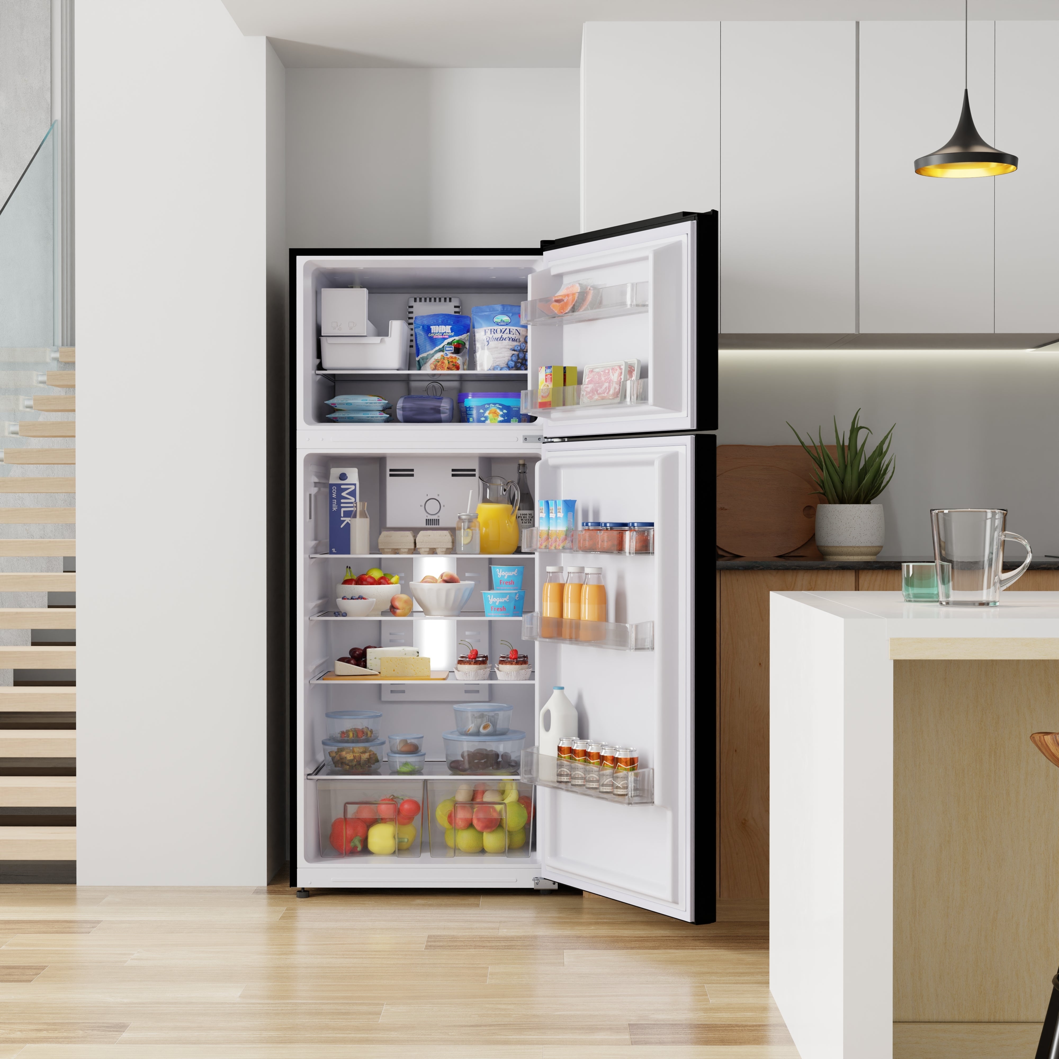 Conserv 30 in. RETRO Refrigerator 18cf Top Mount w/Factory installed ICE MAKER 110V w/Retro Handle Conserv 30 in. RETRO Refrigerator 18cf Top Mount w/Factory installed ICE MAKER 110V w/Retro Handle