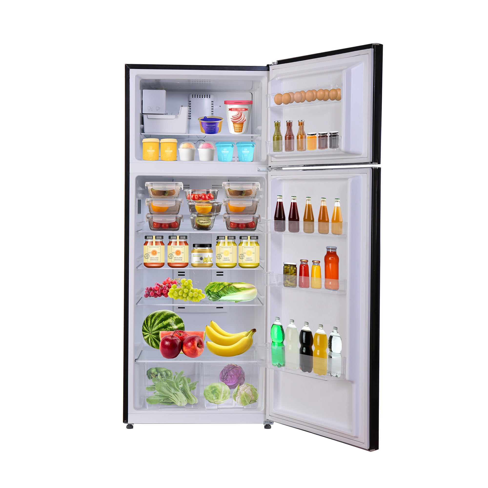 Conserv 30 in. RETRO Refrigerator 18cf Top Mount w/Factory installed ICE MAKER 110V w/Retro Handle Conserv 30 in. RETRO Refrigerator 18cf Top Mount w/Factory installed ICE MAKER 110V w/Retro Handle