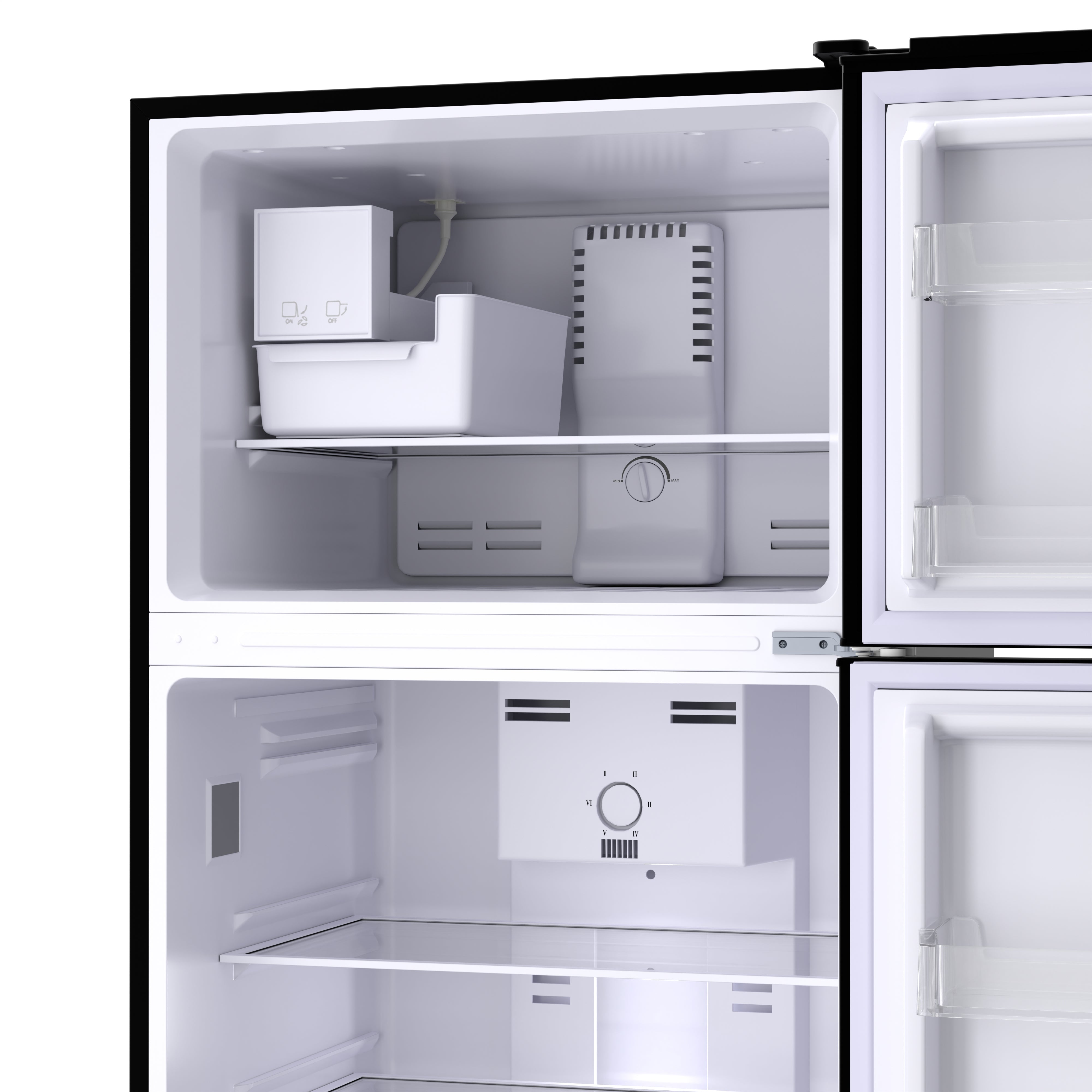 Conserv 30 in. RETRO Refrigerator 18cf Top Mount w/Factory installed ICE MAKER 110V w/Retro Handle Conserv 30 in. RETRO Refrigerator 18cf Top Mount w/Factory installed ICE MAKER 110V w/Retro Handle