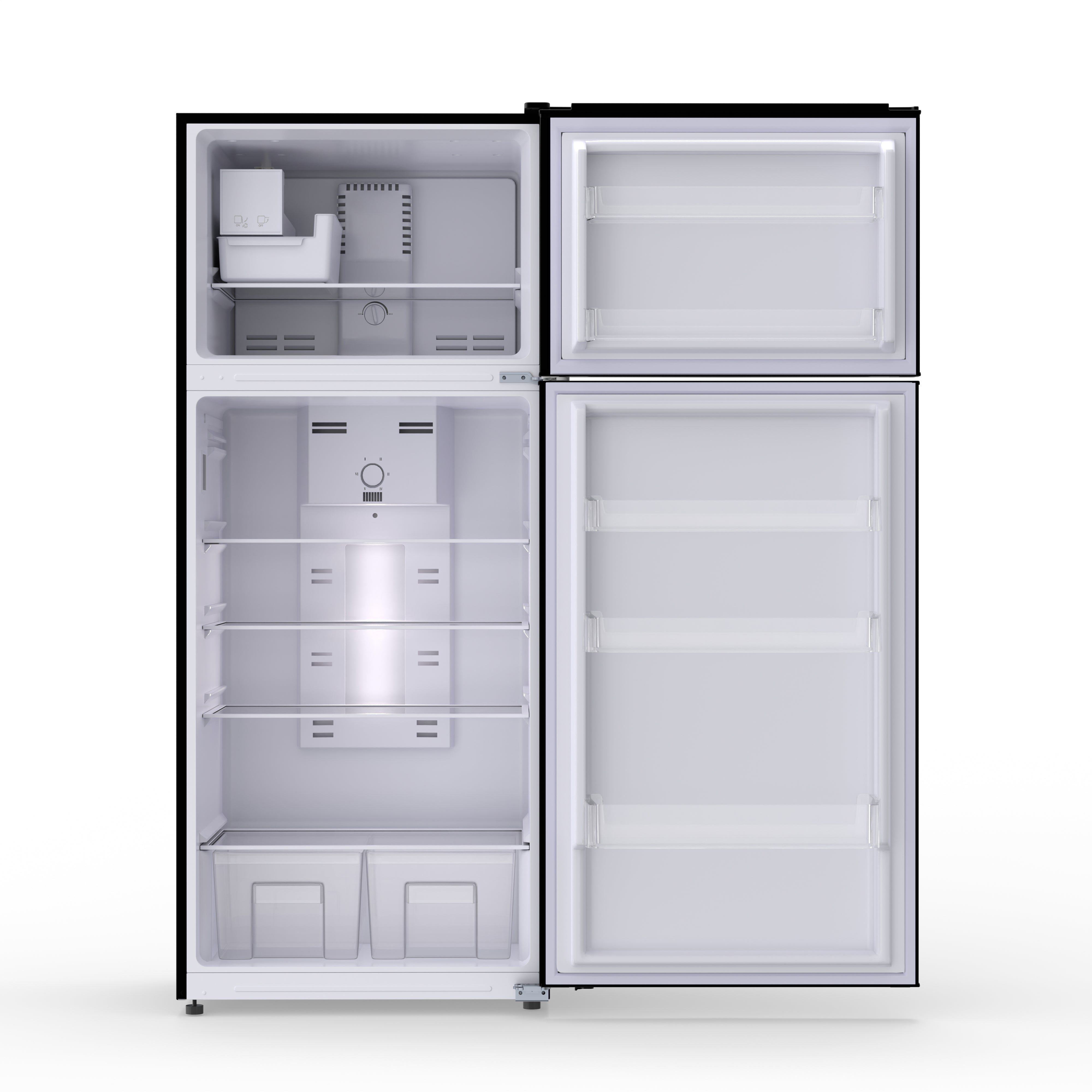 Conserv 30 in. RETRO Refrigerator 18cf Top Mount w/Factory installed ICE MAKER 110V w/Retro Handle Conserv 30 in. RETRO Refrigerator 18cf Top Mount w/Factory installed ICE MAKER 110V w/Retro Handle
