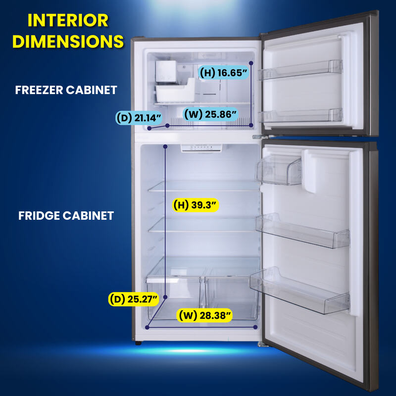 Conserv 33in Apartment Refrigerator 21cf Top Freezer FACTORY INSTALLED ICE MAKER E-Star 110V Conserv 33in Apartment Refrigerator 21cf Top Freezer FACTORY INSTALLED ICE MAKER E-Star 110V