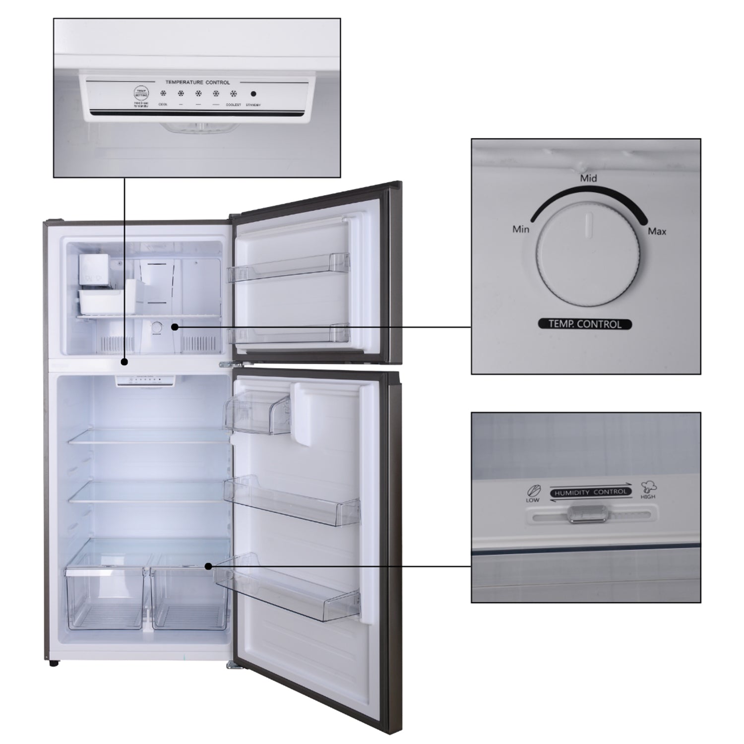 Conserv 33in Apartment Refrigerator 21cf Top Freezer FACTORY INSTALLED ICE MAKER E-Star 110V Conserv 33in Apartment Refrigerator 21cf Top Freezer FACTORY INSTALLED ICE MAKER E-Star 110V