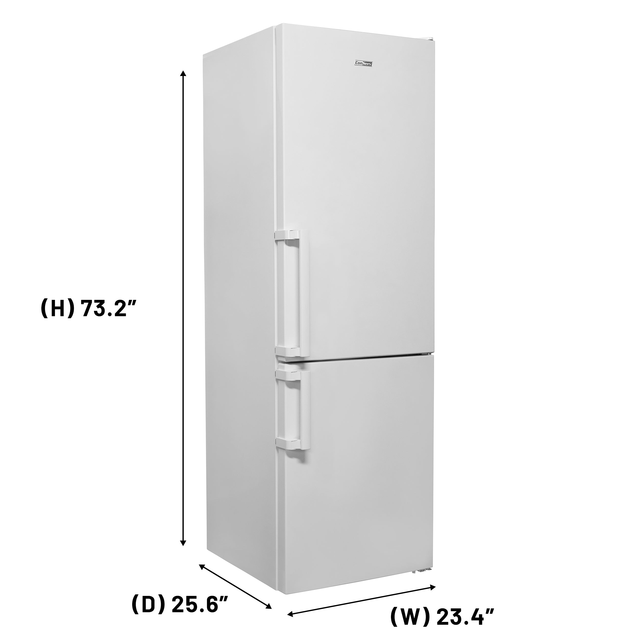 Conserv 12cf No Frost Bottom Freezer Refrigerator Wine Rack GARAGE READY E-Star Conserv 12cf No Frost Bottom Freezer Refrigerator Wine Rack GARAGE READY E-Star