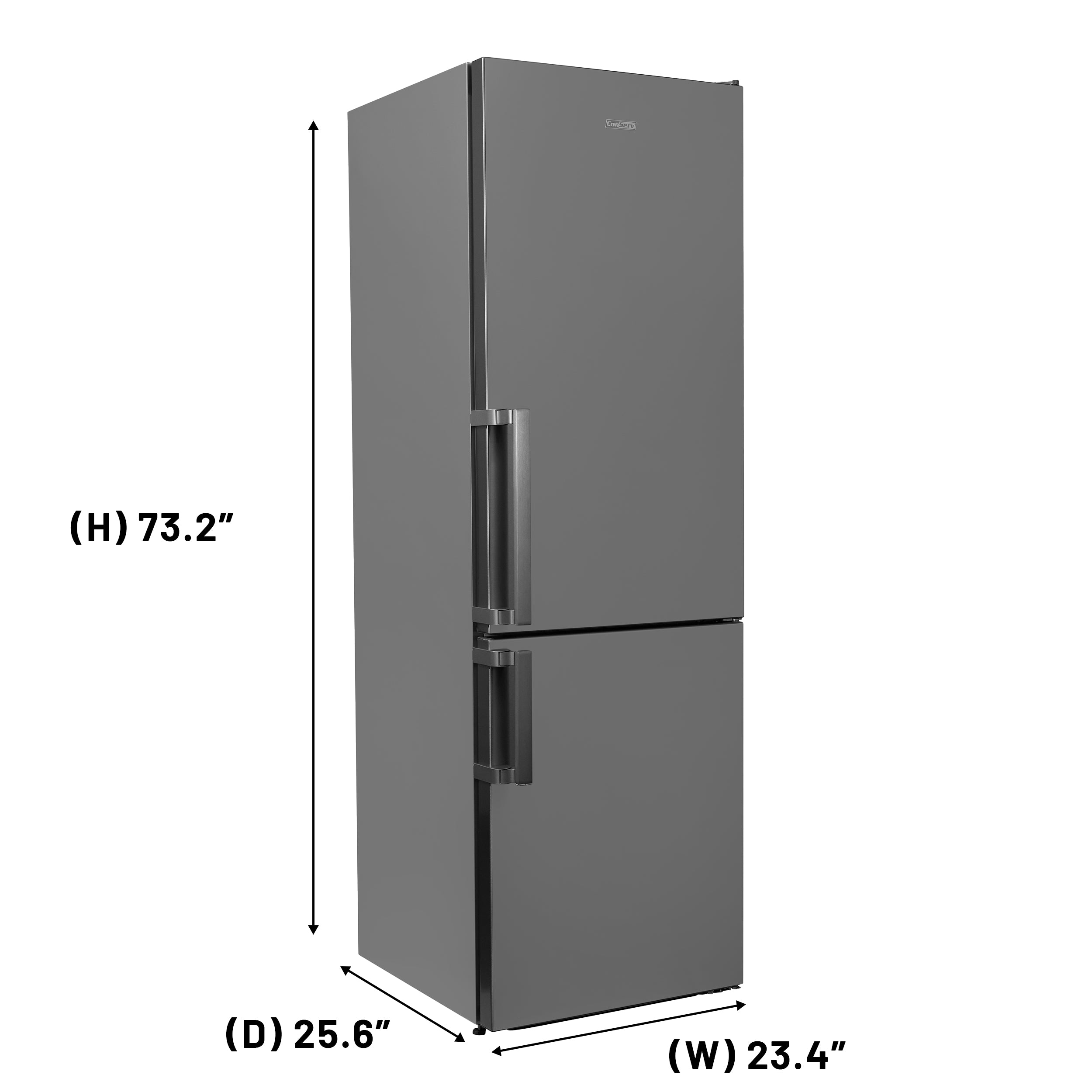 Conserv 12cf No Frost Bottom Freezer Refrigerator Wine Rack GARAGE READY E-Star Conserv 12cf No Frost Bottom Freezer Refrigerator Wine Rack GARAGE READY E-Star