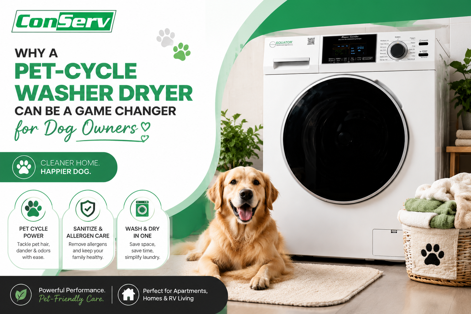 Why a PET-Cycle Washer Dryer Can Be a Game Changer for Dog Owners
