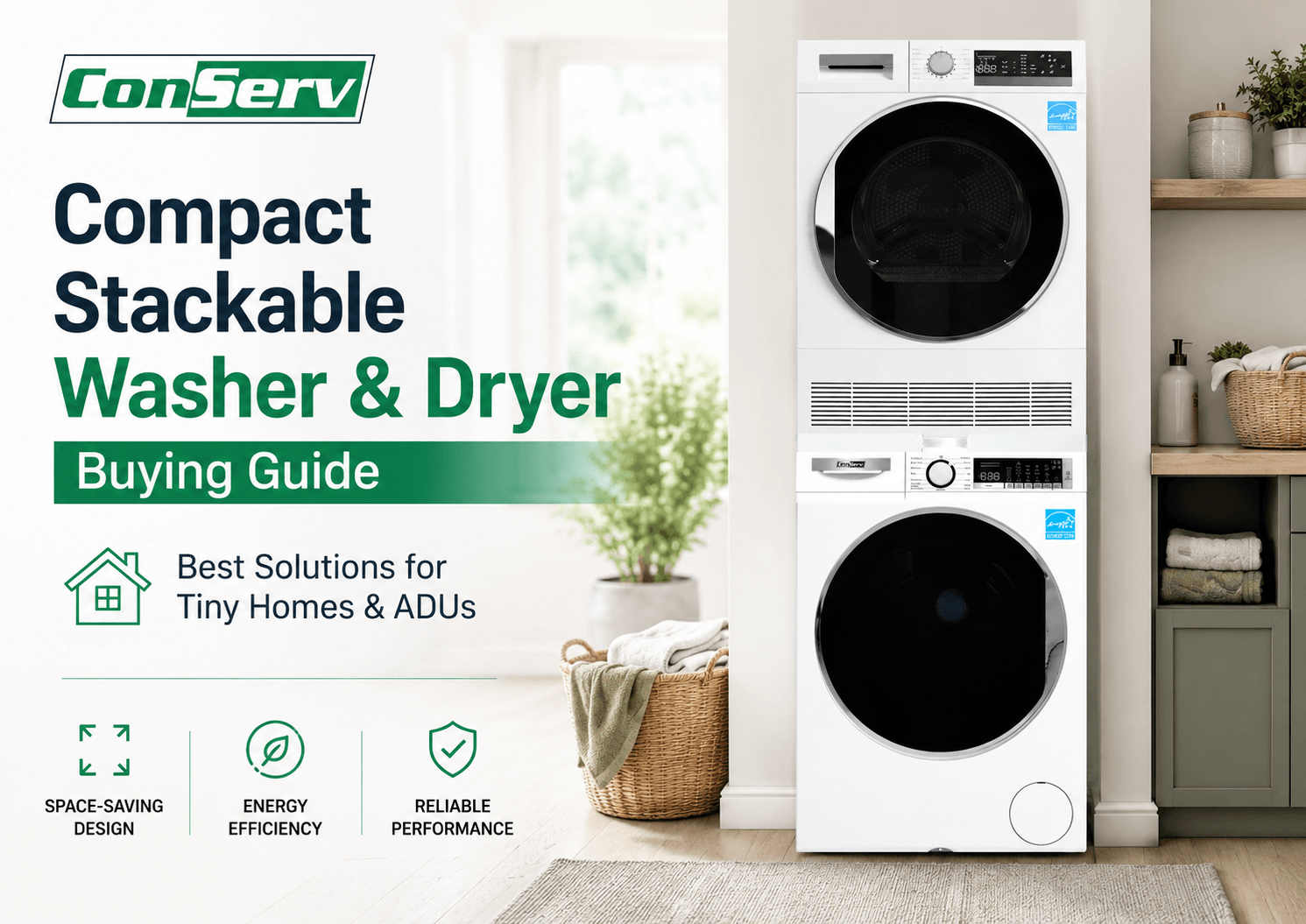 Compact Stackable Washer and Dryer Buying Guide for Tiny Homes and ADUs