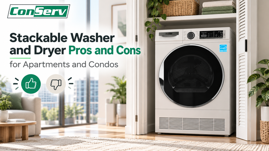 Stackable Washer and Dryer Pros and Cons for Apartments and Condos