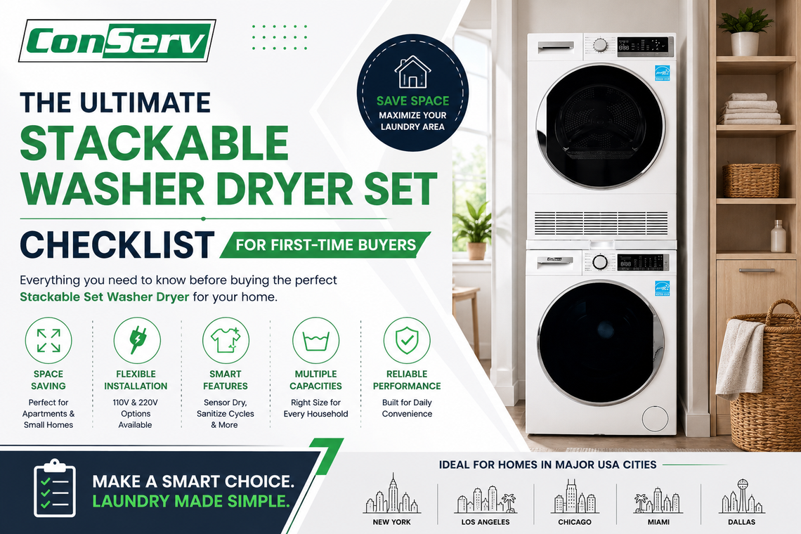 The Ultimate Stackable Washer Dryer Set Checklist for First-Time Buyers