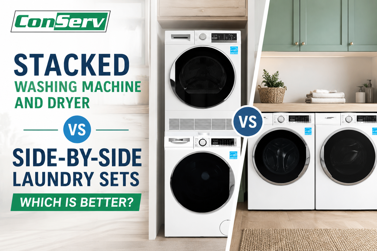 Stacked Washing Machine and Dryer vs Side-by-Side Laundry Sets: Which Is Better?