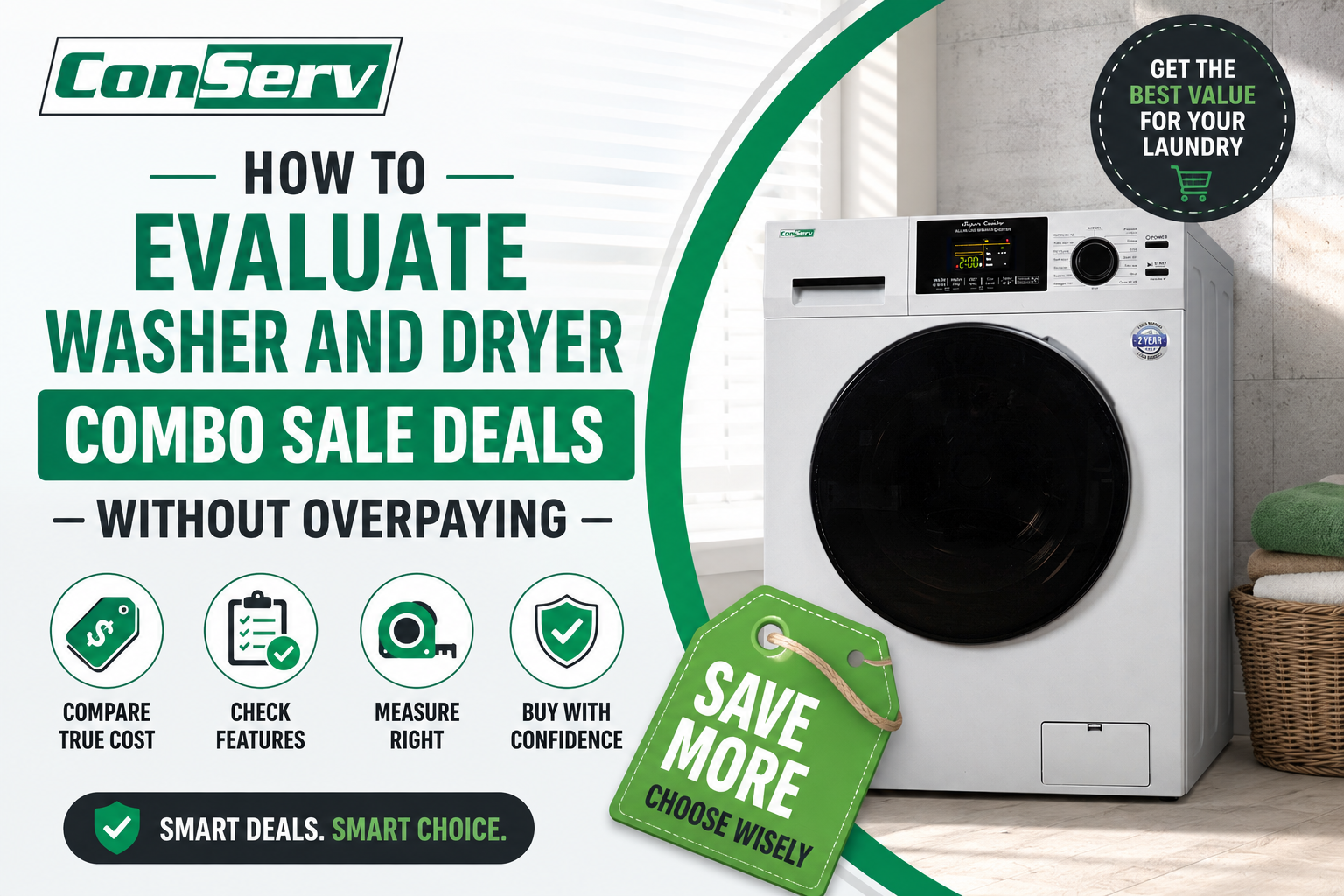 How to Evaluate Washer and Dryer Combo Sale Deals Without Overpaying