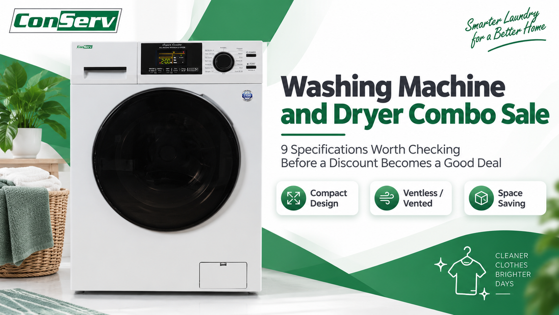 Washing Machine and Dryer Combo Sale: 9 Specifications Worth Checking Before a Discount Becomes a Good Deal