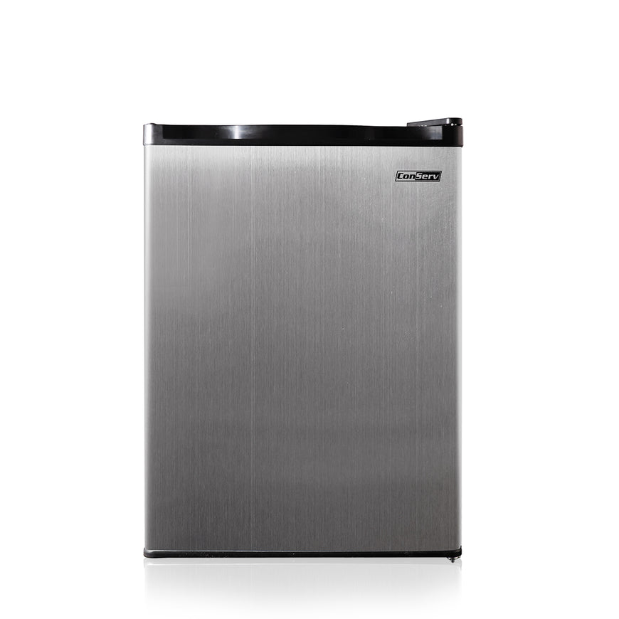 2.6 cu.ft. Stainless Compact Refrigerator with Reversible Door