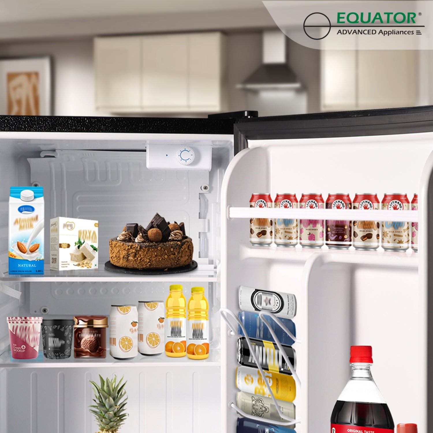 Conserv 18in STAINLESS Compact Mini Refrigerator 2.6cf Reversible Door 110V