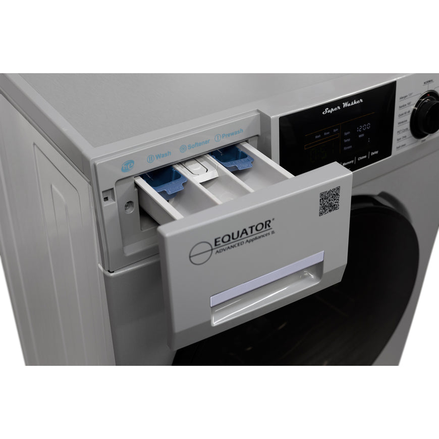 Conserv Compact Washer 1.6cf/15lbs Sani Allergen PET CYCLE 15 Programs 110V
